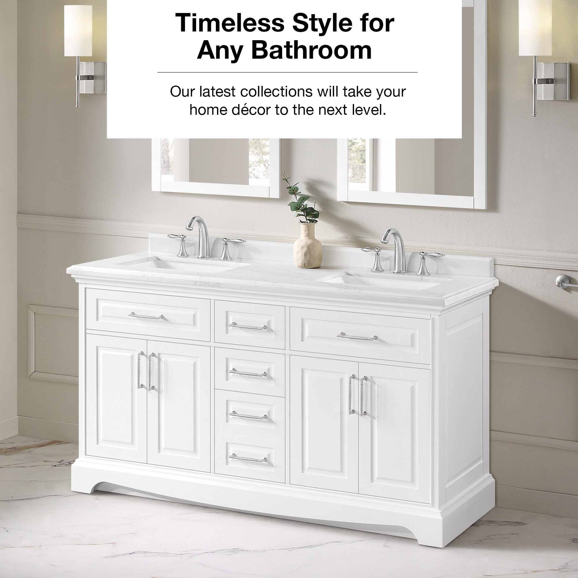 allen + roth RUTHERFURD 60W Bath-Vanity-Combo - View #3