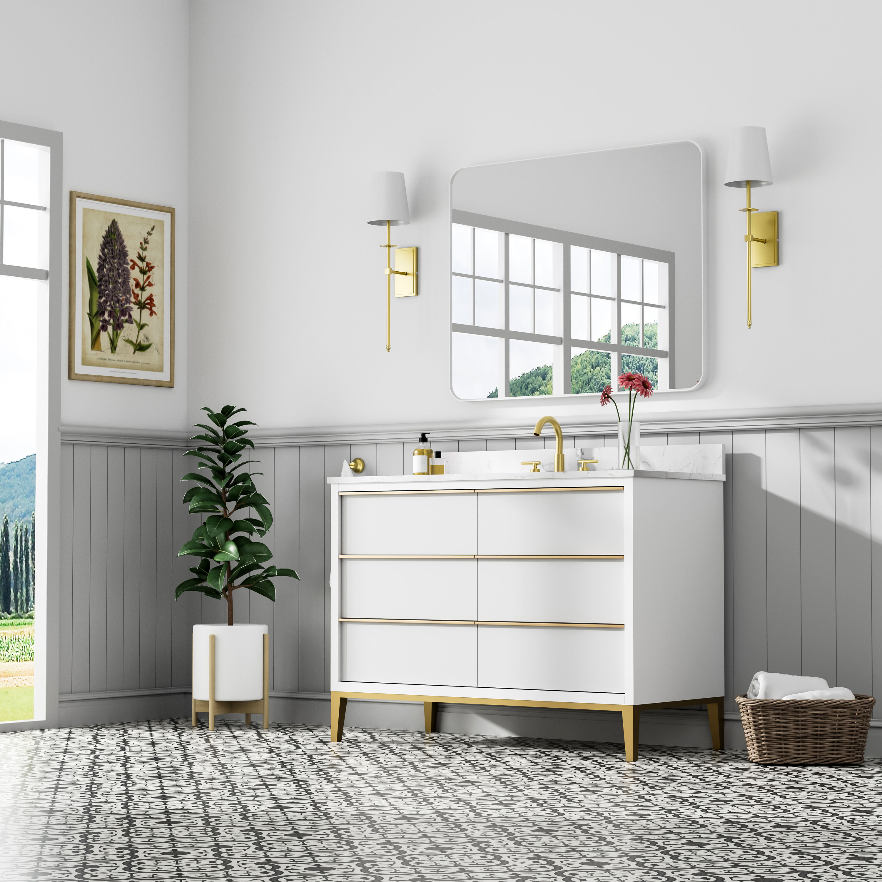 WELLFOR EX-MC4832X Bath-Vanity-Combo - View #11