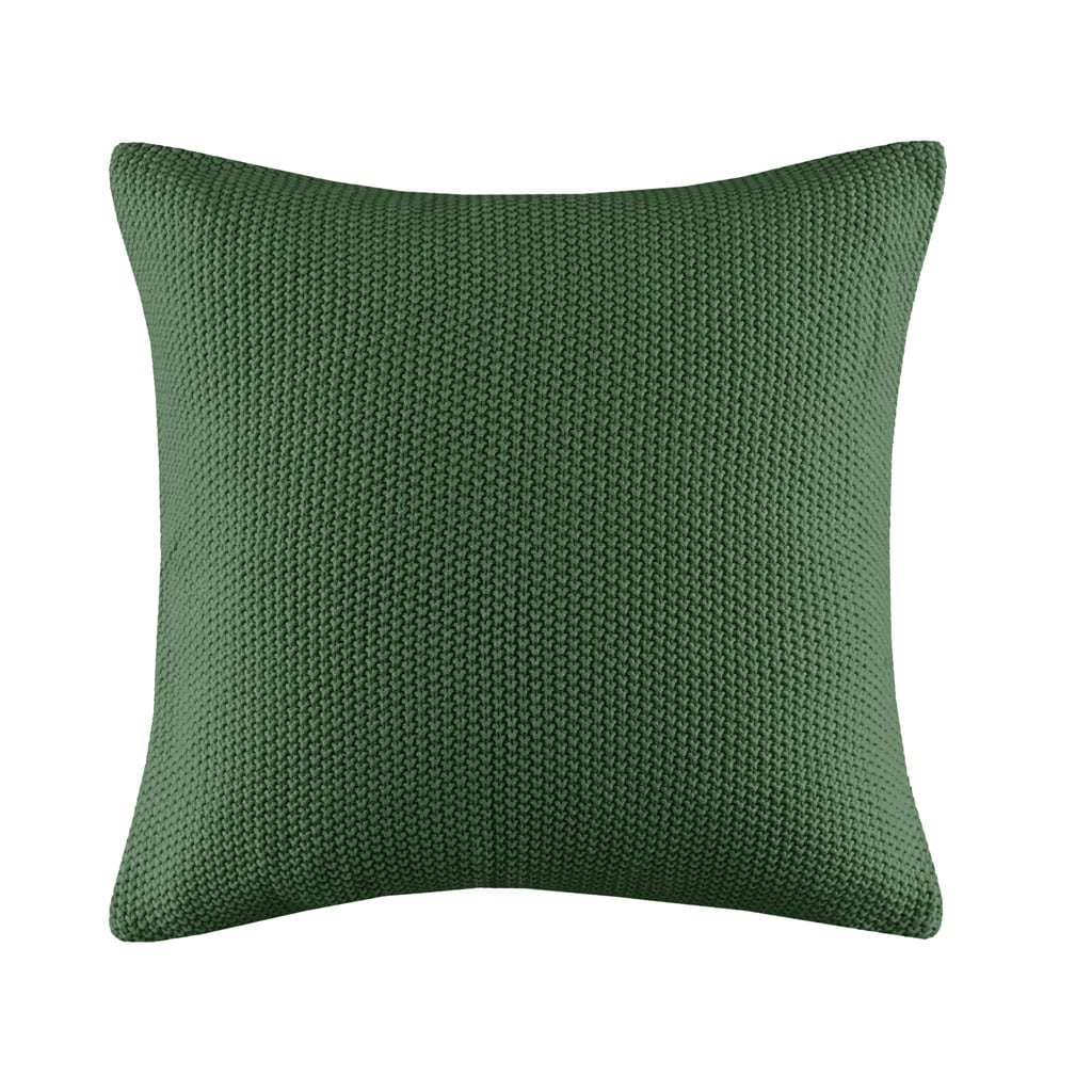 Gracie Mills 0031-12II Lessie Solid Knit Square Pillow Cover