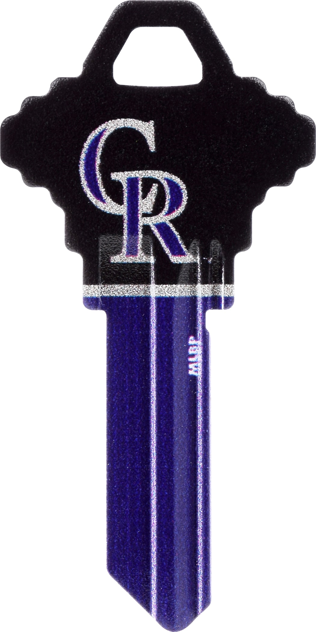Fanatix 89665 Colorado Rockies Multicolored Sports Key Brass House/Entry Key Blank