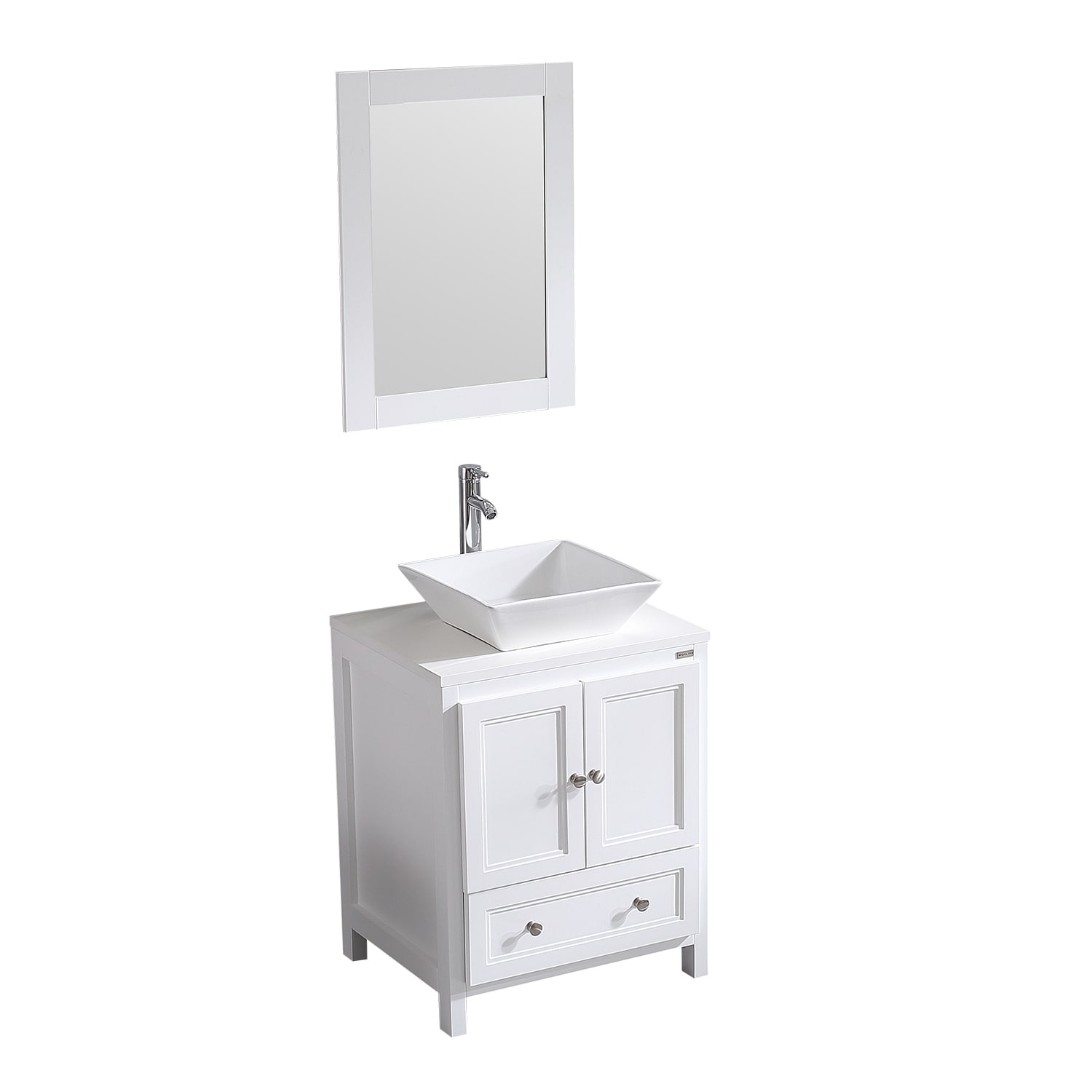 bathroom vanity with mirror set