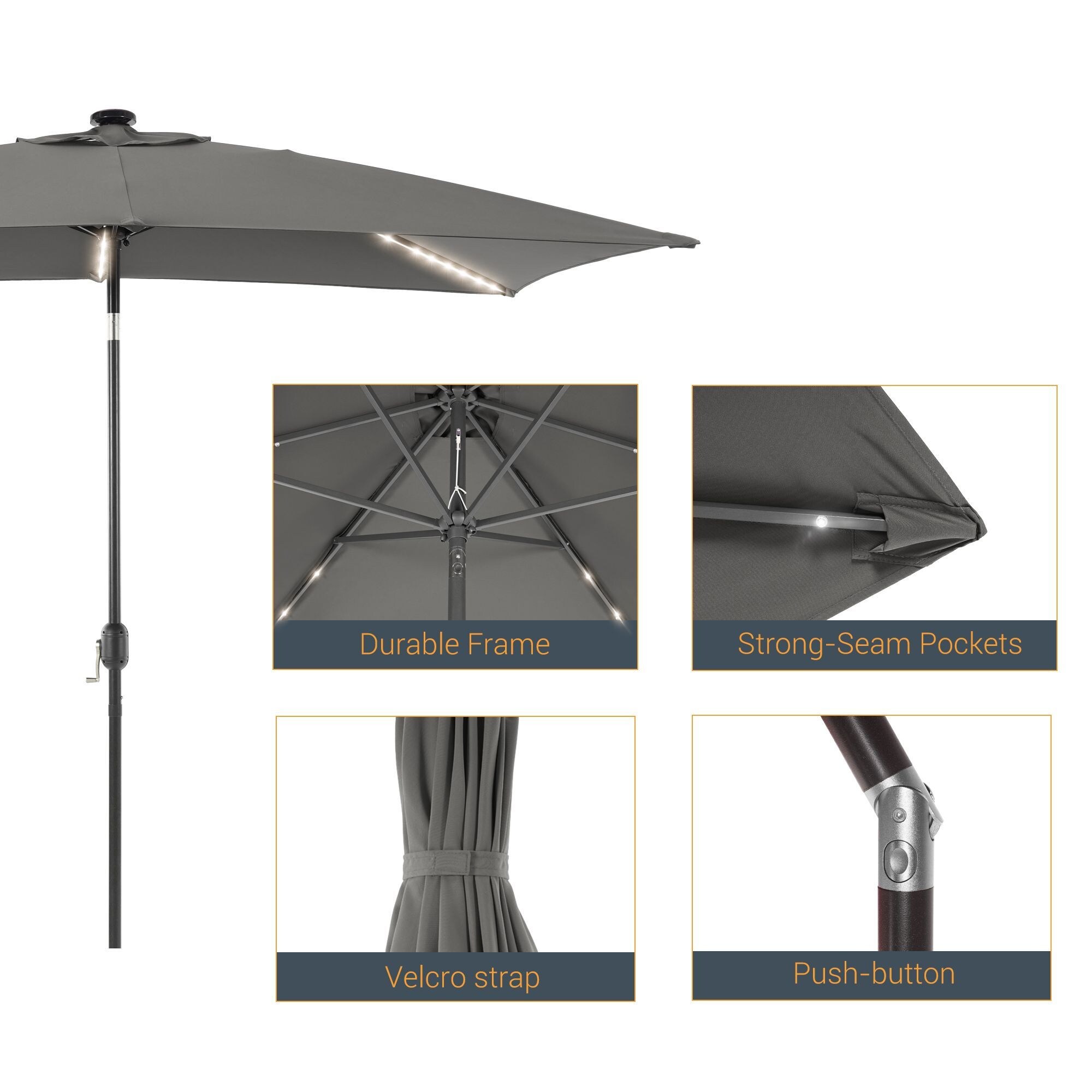 Sonkuki SD-S103GY-LED Umbrellas-2 - View #3
