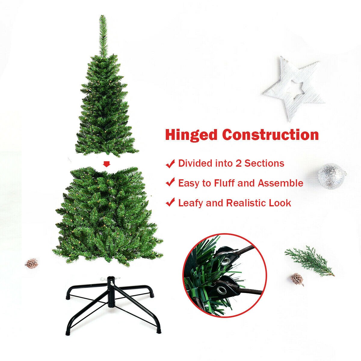 WELLFOR CM-HJY-22070 Artificial-Christmas-Trees - View #6