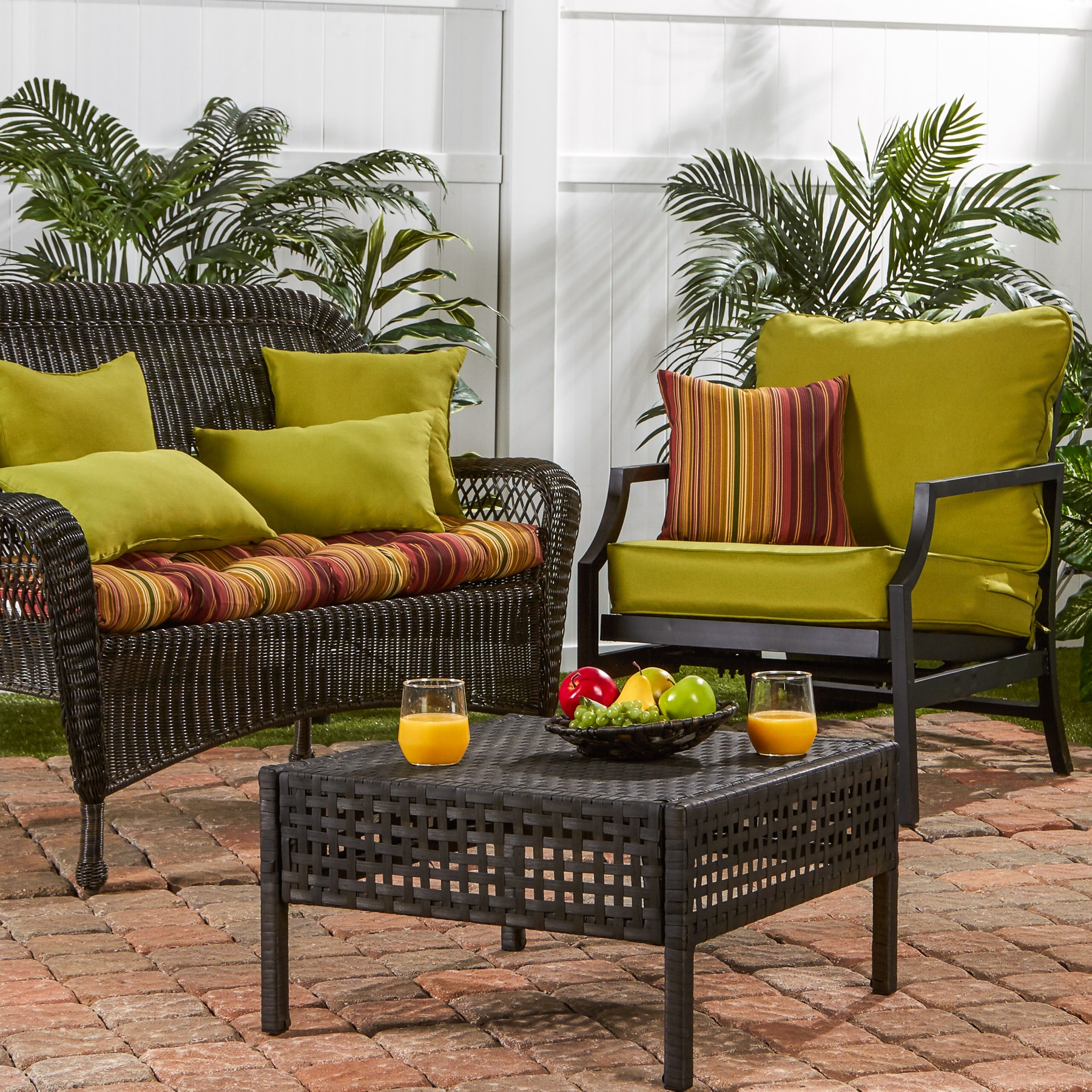 Greendale Home Fashions OC4805-KINNABARI Patio-Furniture-Cushions - View #6