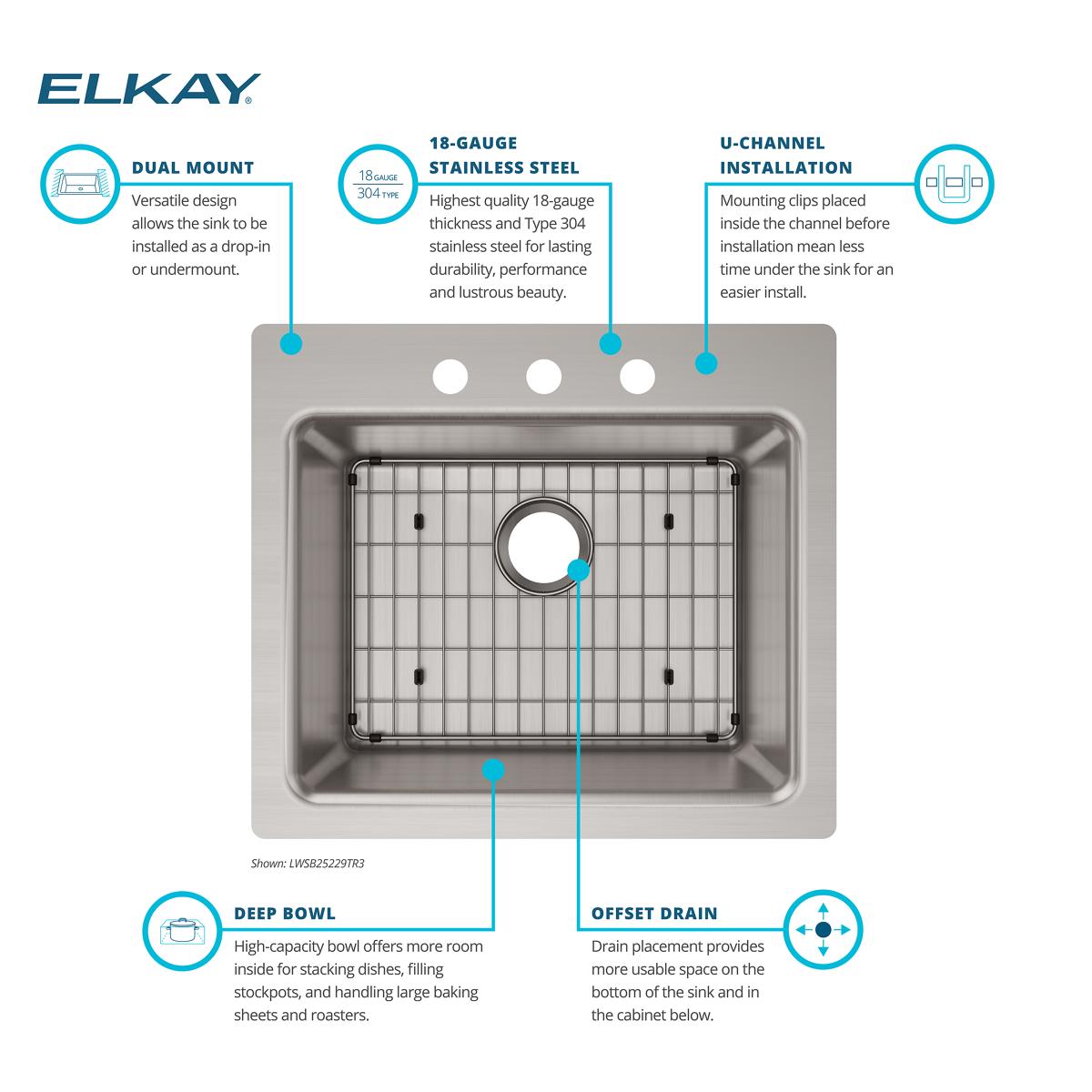 Elkay LWSB25229TR3 Kitchen-Sinks - View #5