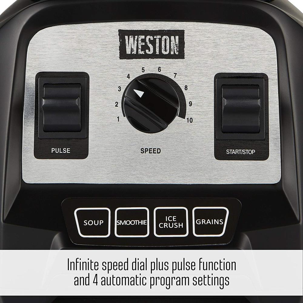 Weston 64-oz Black 1800-Watt Pulse Control Blender in the Blenders  department at