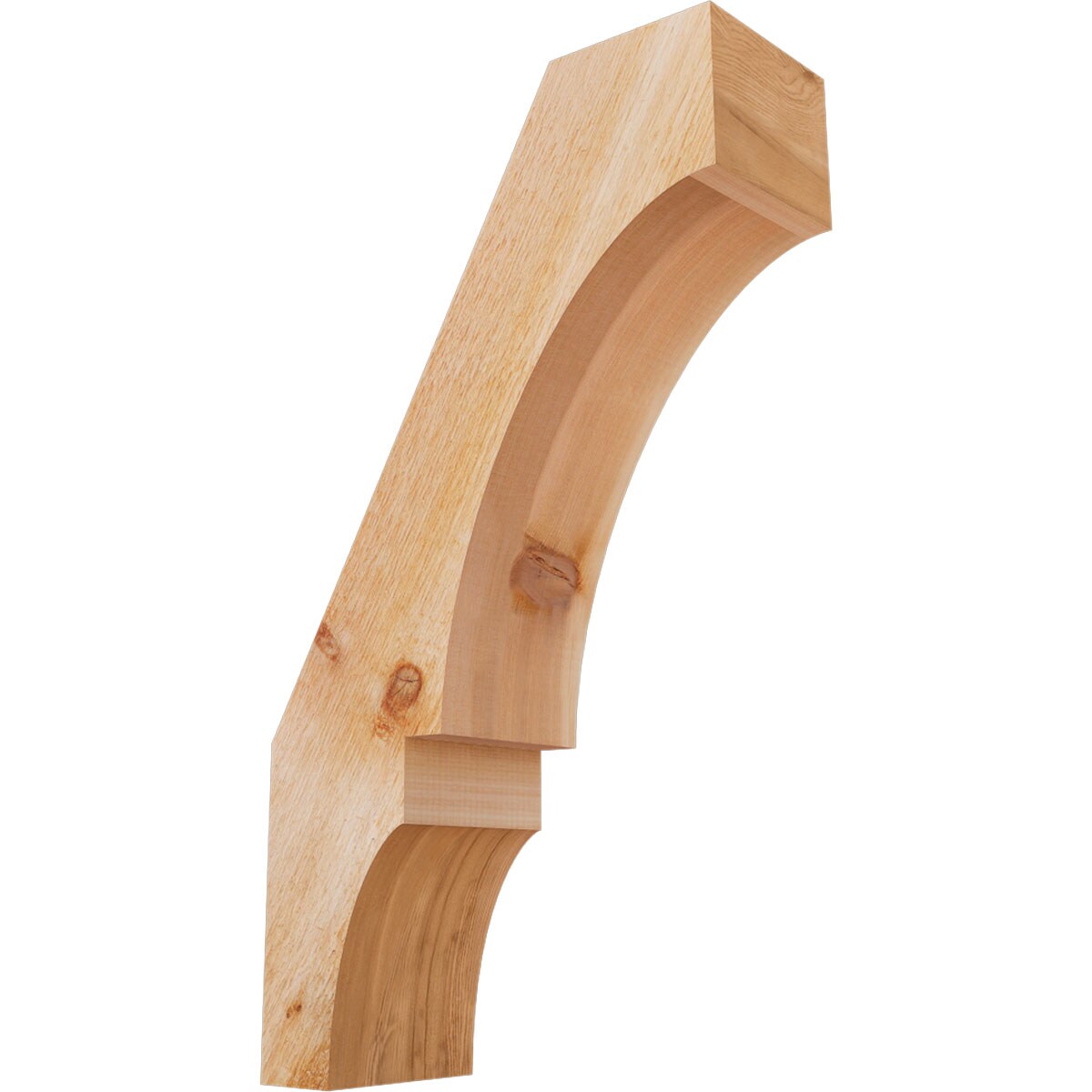 Ekena Millwork BRC06X16X28BOA00RWR 6-in x 16-in x 28-in Western Red Cedar Unfinished Wood Balboa rough sawn