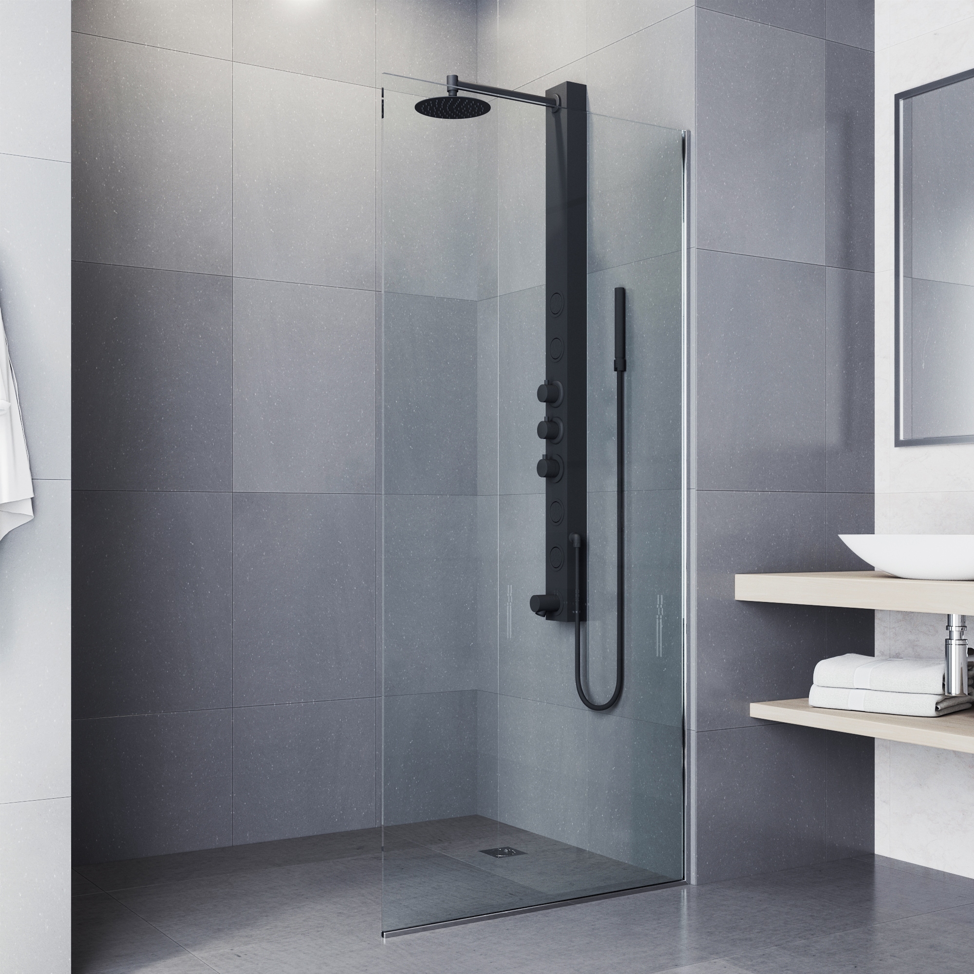 VIGO VG08020MB Showerhead-Bar-Panels - View #10