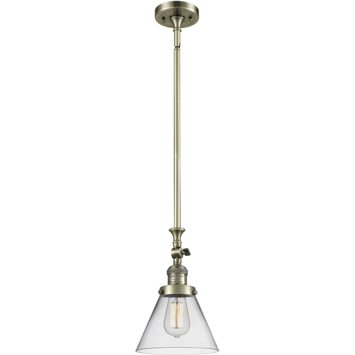 Innovations Lighting 1357616 206-AB-G42 Franklin Restoration Cone Mini Pendant