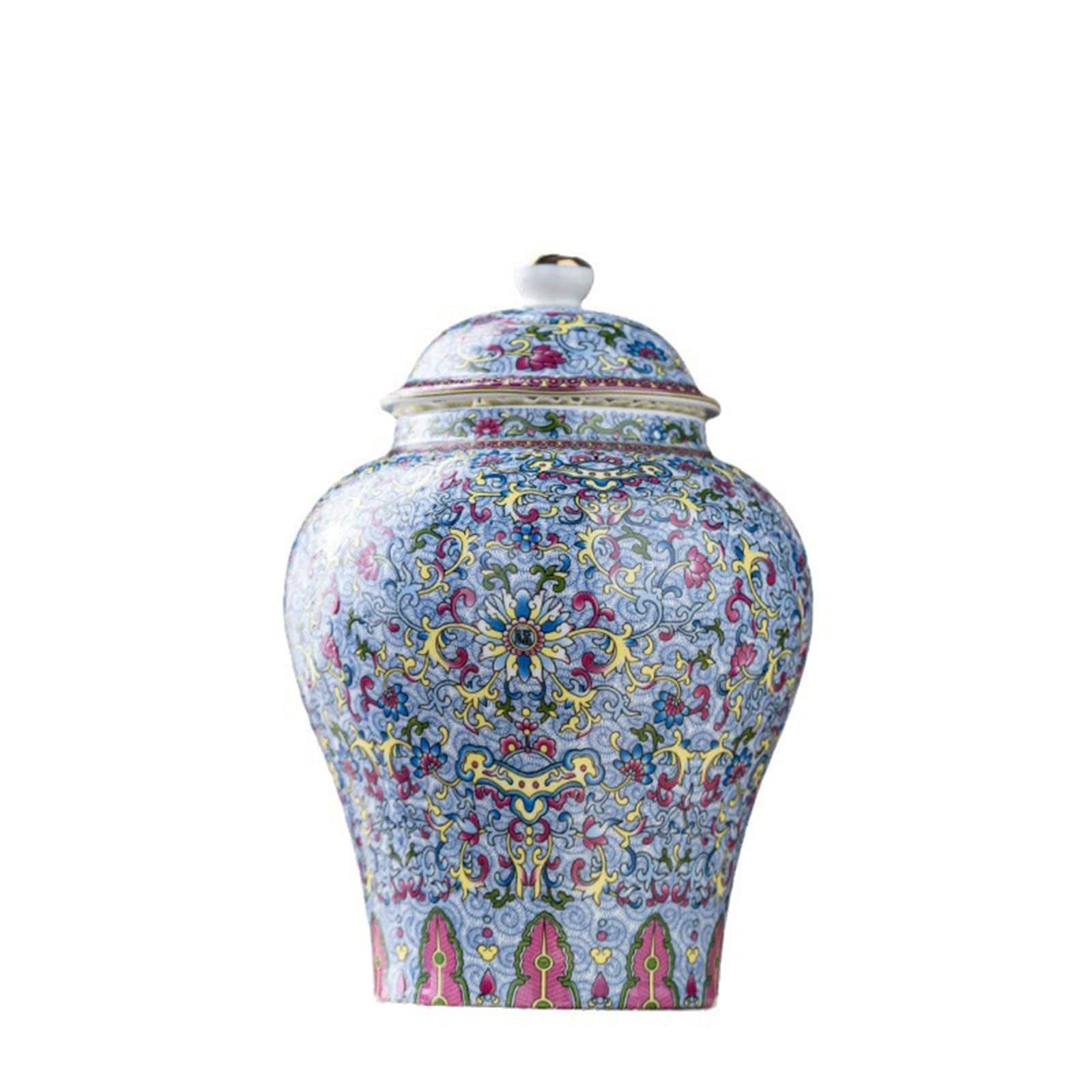 Aoibox  Porcelain Decorative Canister with Airtight Lid 5 31 in Wide x 7 68 in High Tea and Coffee Storage Jar