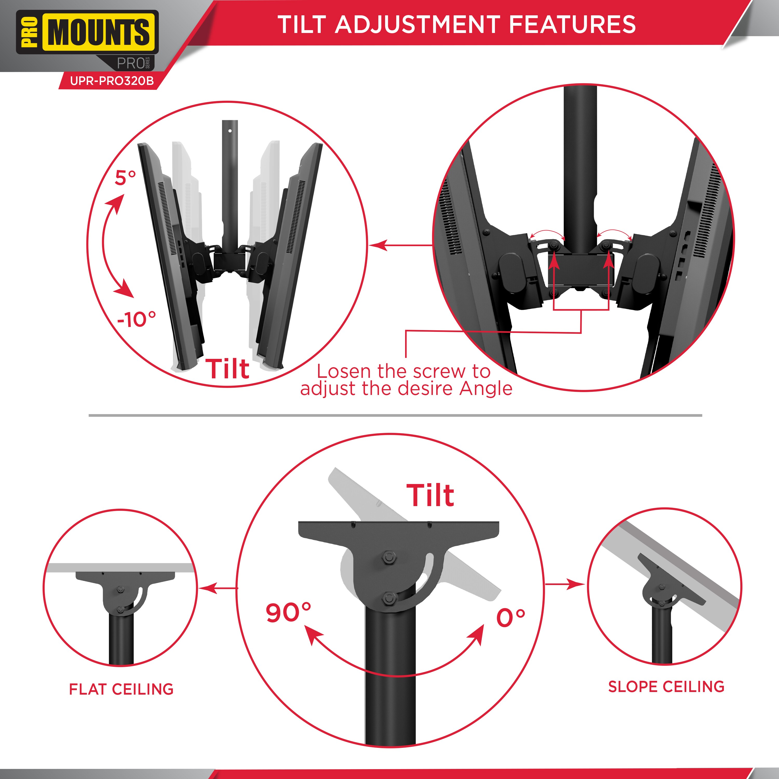 Promounts UC-PRO320B Tv-Mounts - View #4