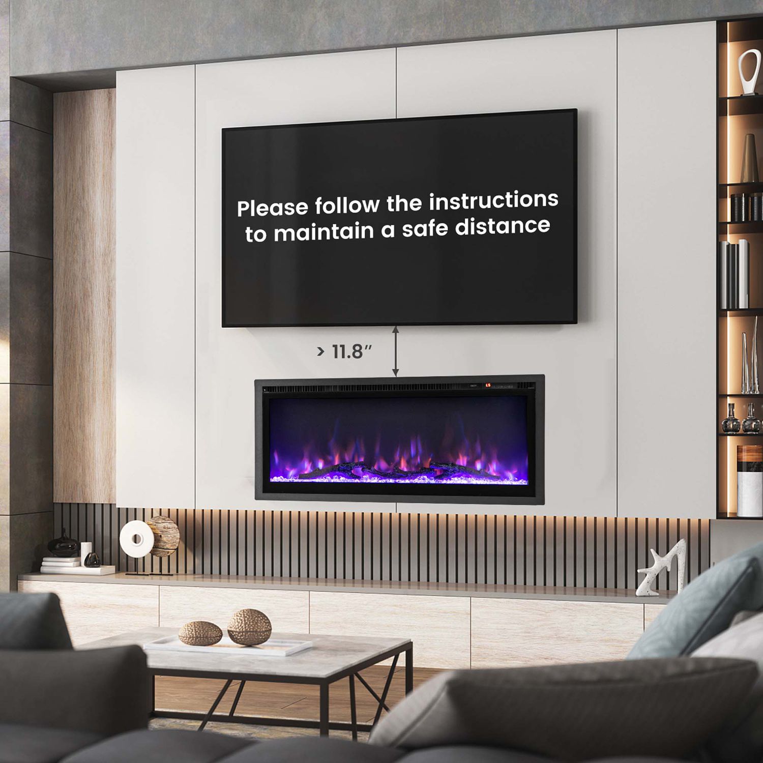 Costway CSHY002051 Electric-Fireplaces - View #4