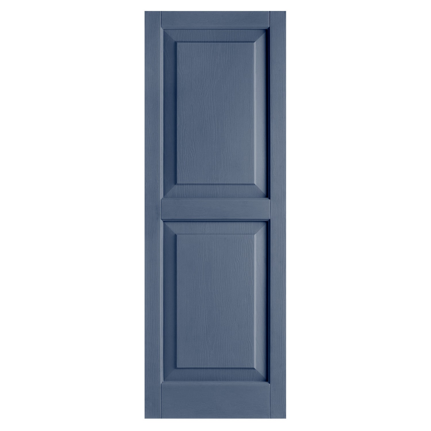 Alpha VBLR31IB 14.5-in W x 30.5-in H Indigo Blue Raised panel Exterior Shutters ( 2 -Pack )