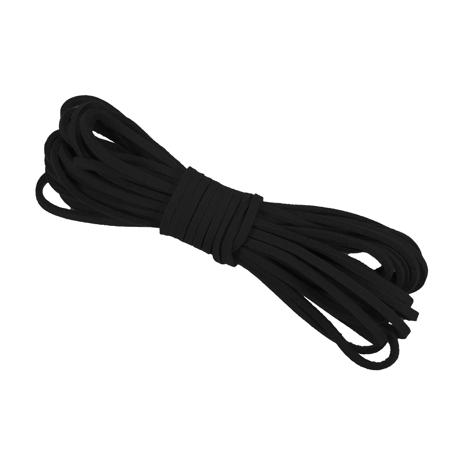 PATIKIL 5.5 Yards x 3mm Faux Suede Leather Cord Leather Lace String for Bracelet Necklace Beading Making DIY Crafts Black #S26010902UX1170