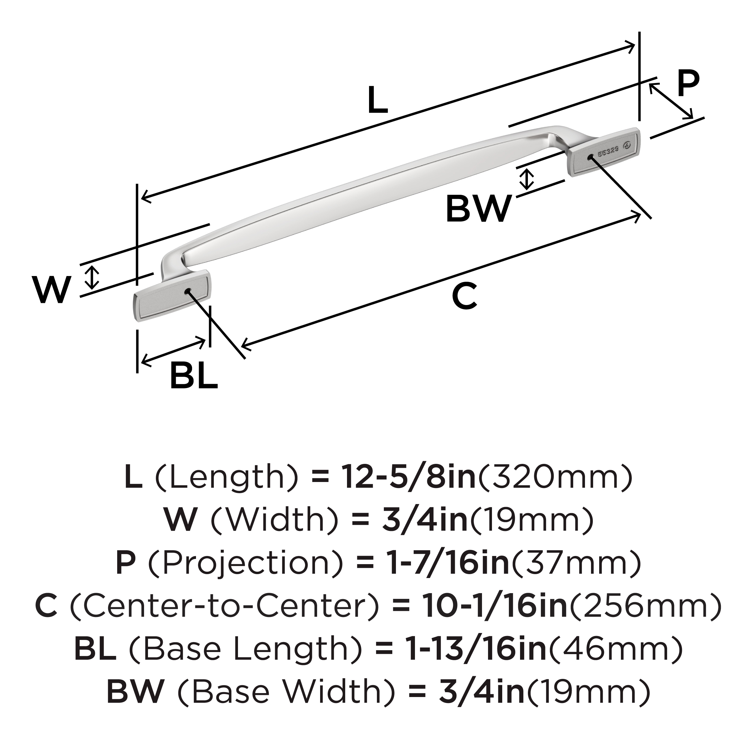 Amerock BP5532926 Cabinet-Pulls - View #4