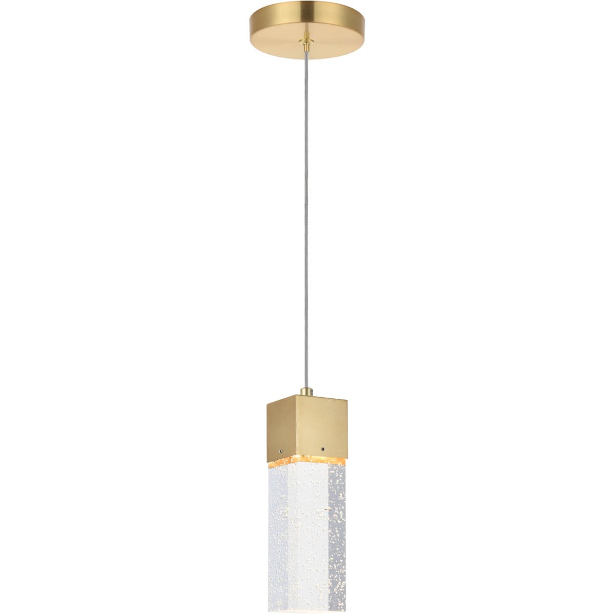 Elegant Lighting 1706020 5300D4G Novastella LED 5 inch Gold Pendant Ceiling Light