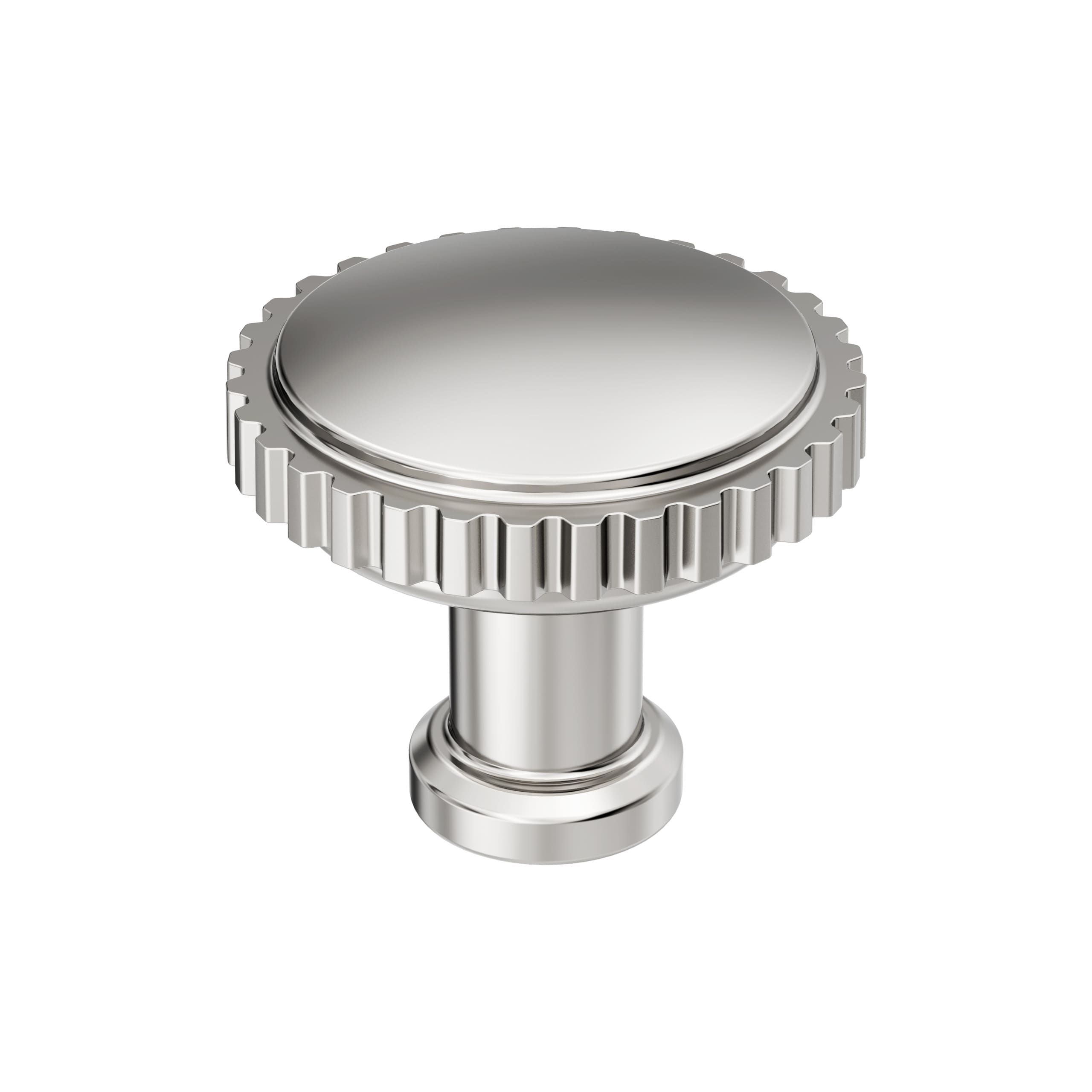 Amerock BP37800PN Farewind 1-1/4-in Polished Nickel Round Transitional Cabinet Knob