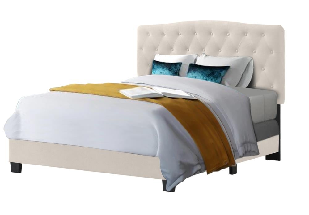 Belle Isle Furniture Cape C, Linen Upholstered Bed Frame Queen