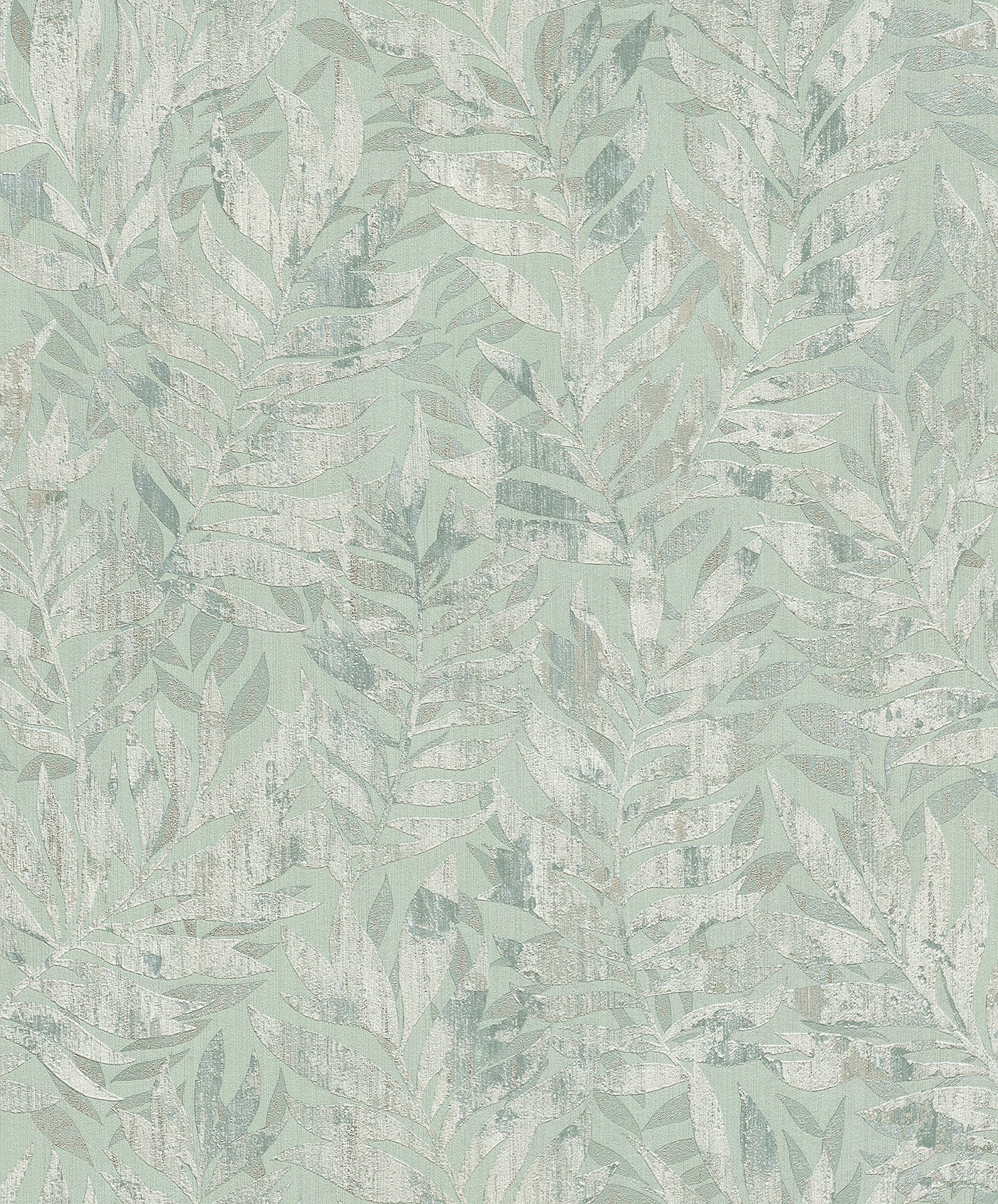 Advantage 4096-561272 Concrete 57.5-Sq. Feet Green Non-woven Textured Ivy/Vines 3D Unpasted Wallpaper