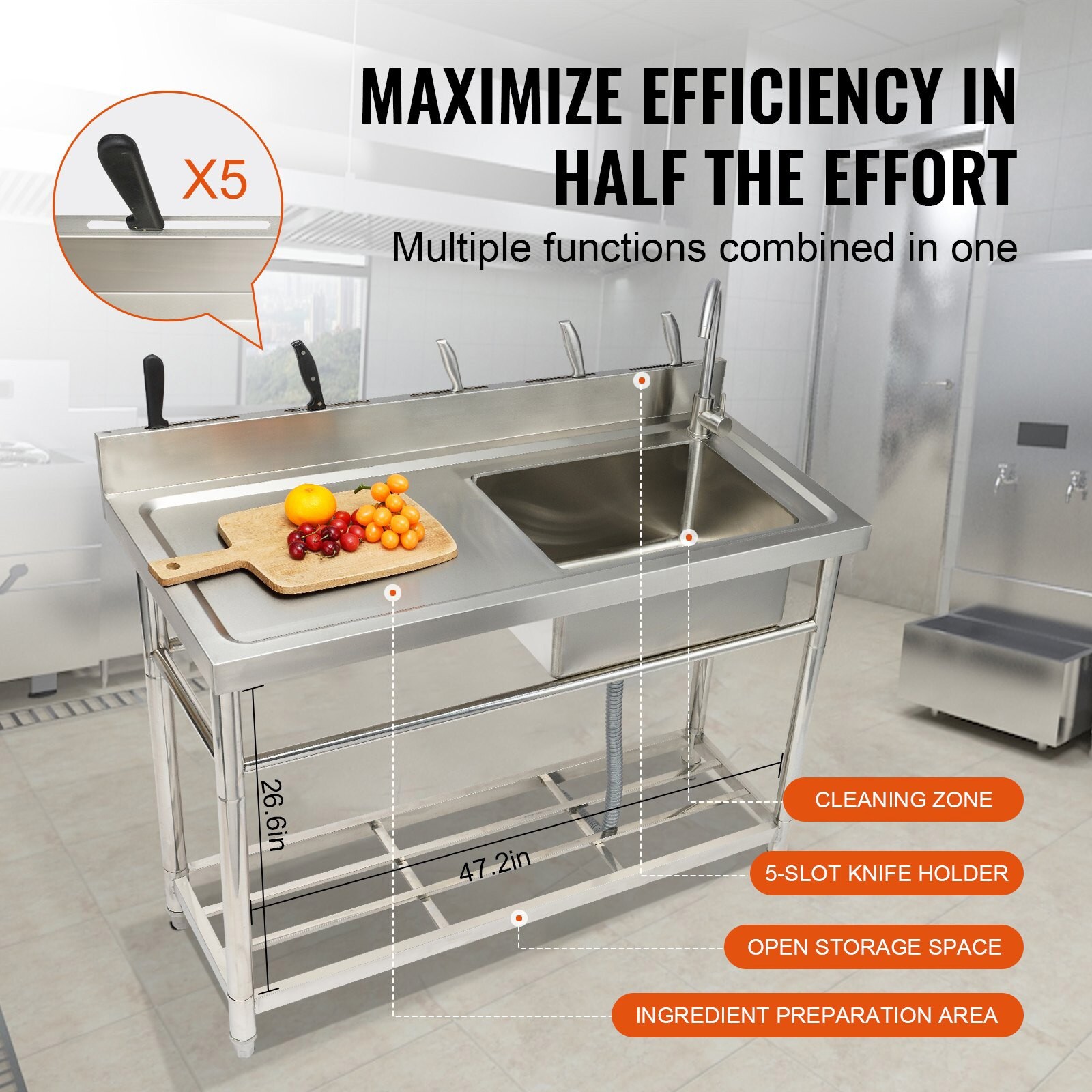 SUGIFT LW108GIVSS2033 Laundry-Tubs-Utility-Sinks - View #8