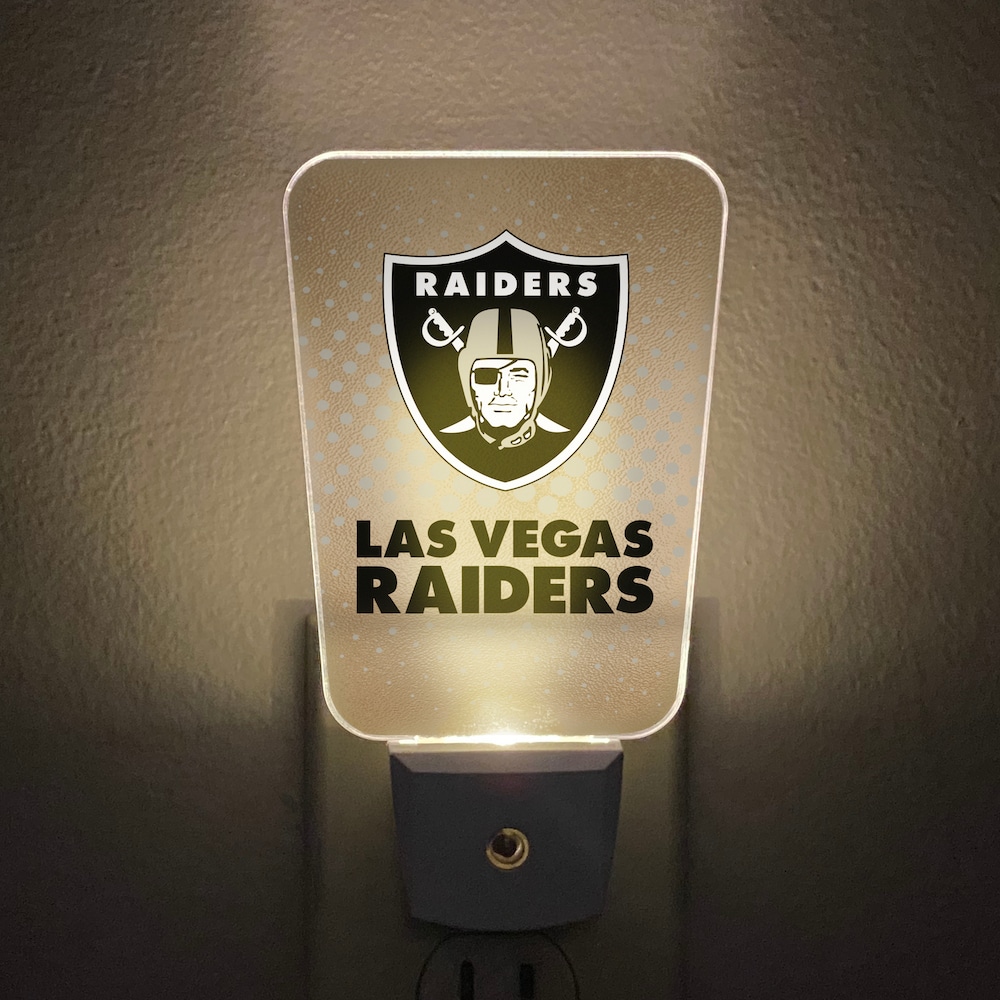 Las Vegas Raiders Team Frosted Night Light, Size: One size, Multicolor