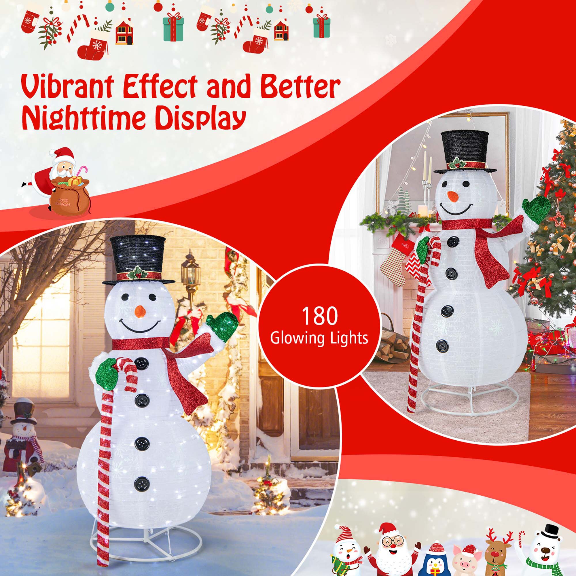 Costway LWS00719 Table-Christmas-Decorations - View #5