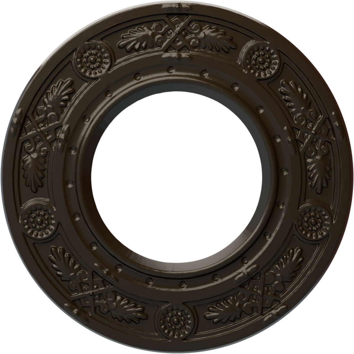 Ekena Millwork CM08DNSHF Daniela 8-in W x 8-in L Painted Stone Hearth Polyurethane Whole Ceiling Medallion