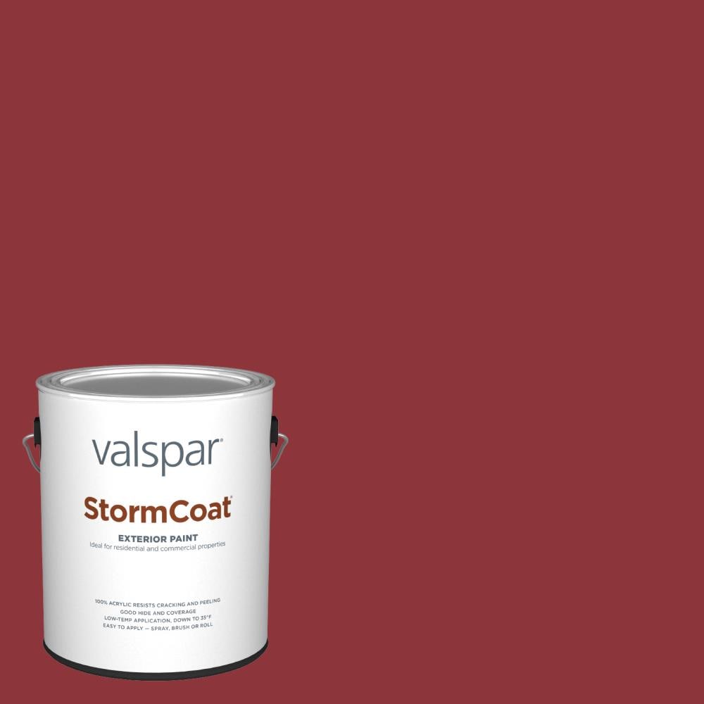 Valspar 1009-4-145636 Storm Coat Flat Cut Ruby 1009-4 Latex Exterior ( 1-gallon )