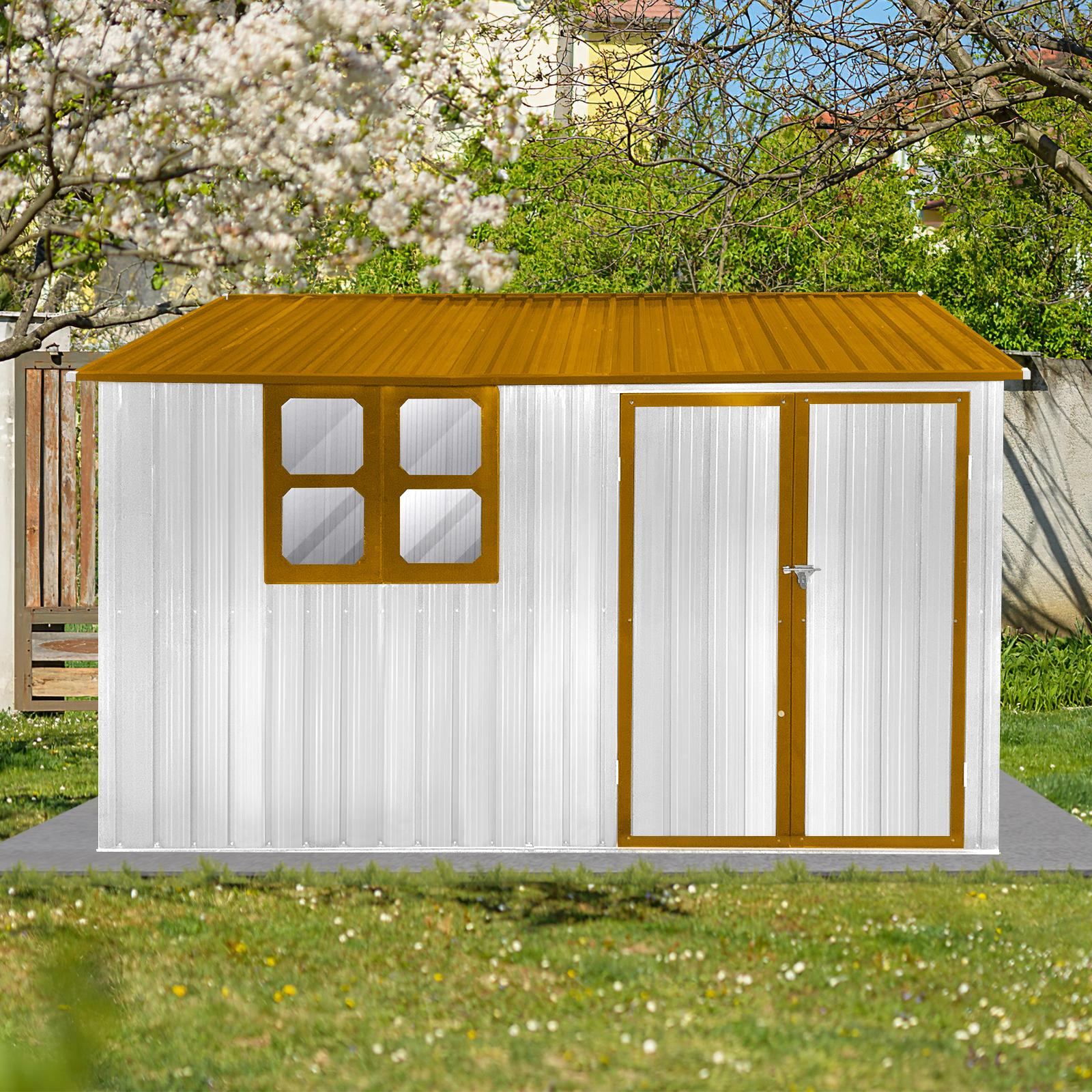 Bayfeve BF-135048-SD 10-Feet x 8-Feet Galvanized steel Storage Shed