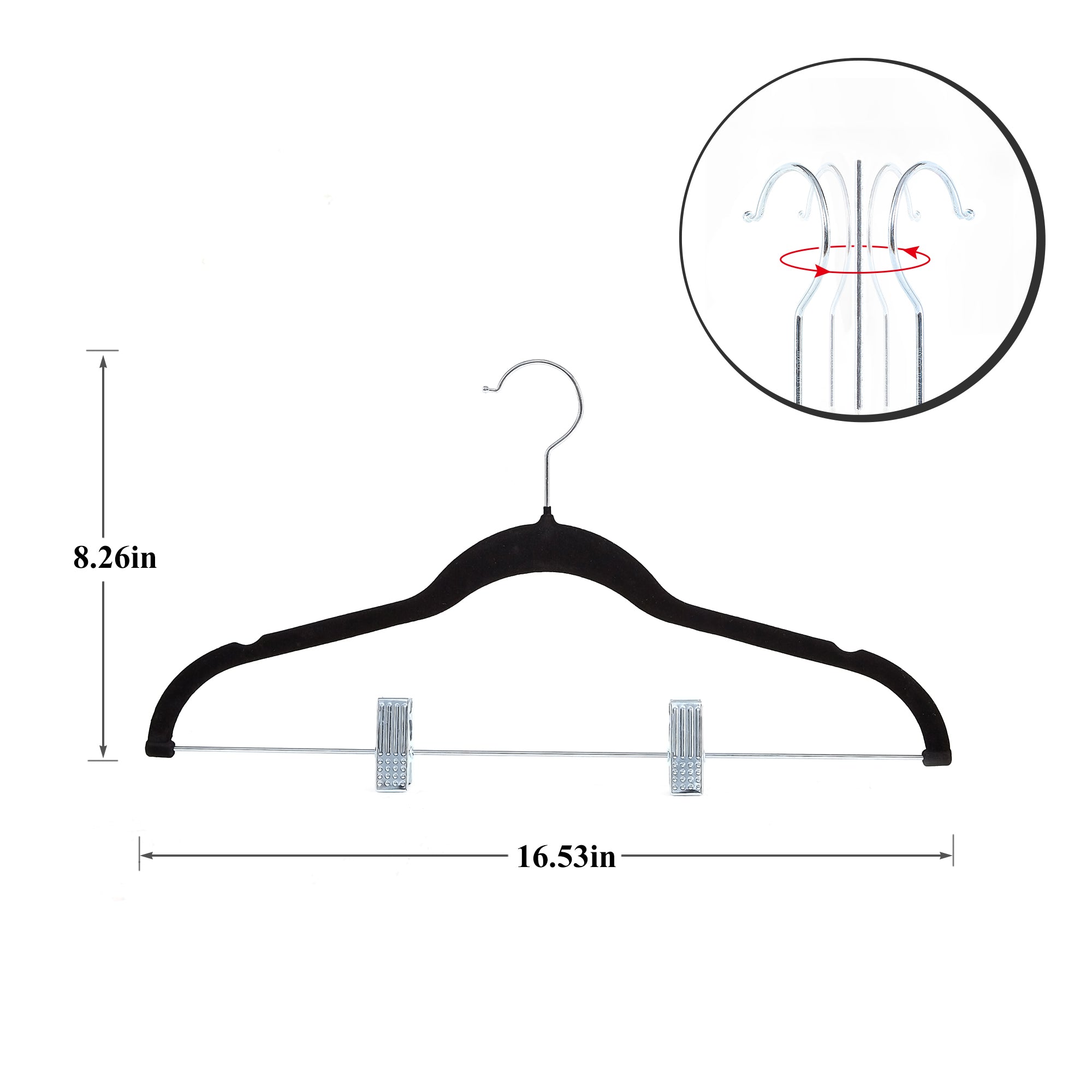 Vecelo LOE-PC-VHWF-BLK-A20 hangers - View #3