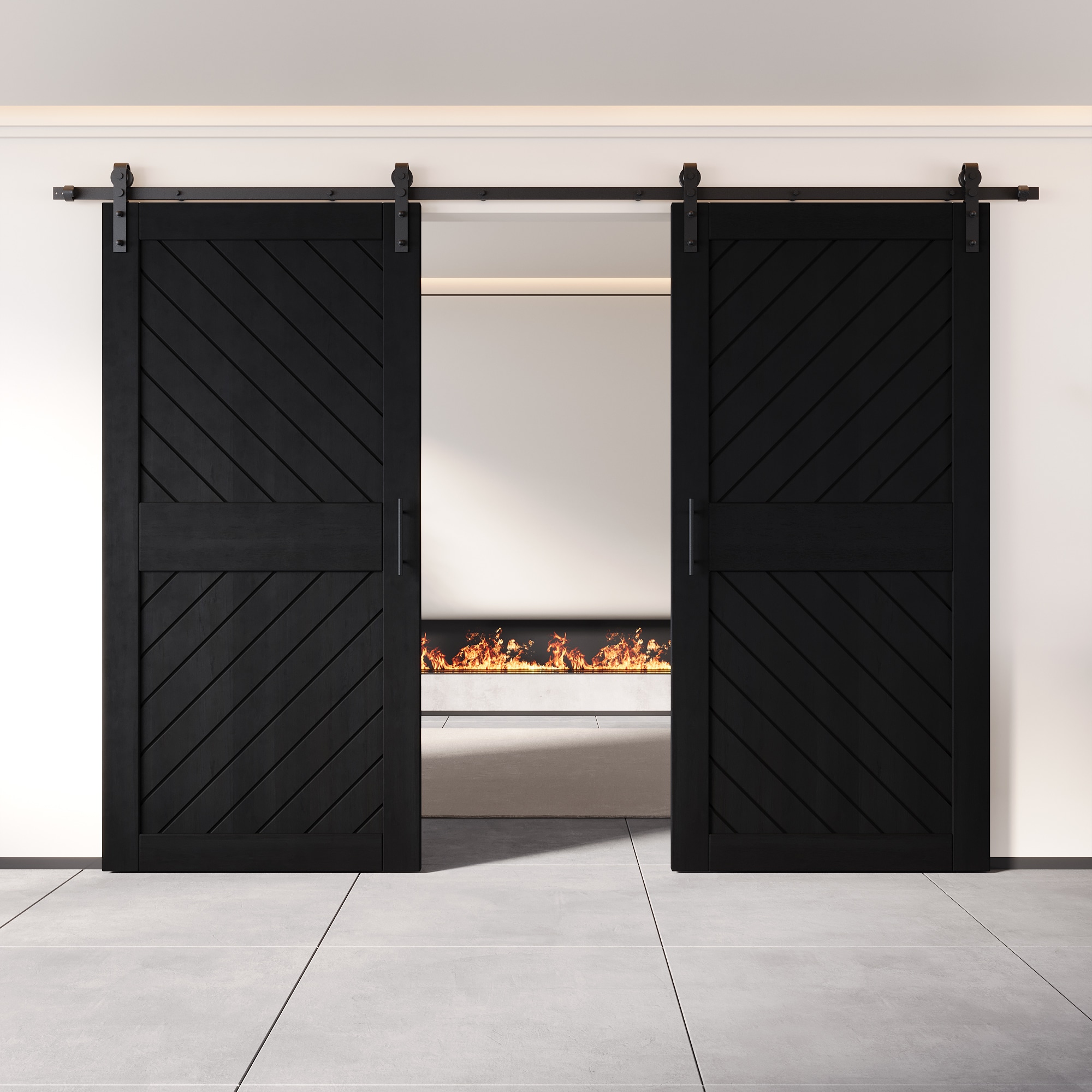 HOMACER YT2H156C-XT4-3684-BK Barn-Doors - View #8
