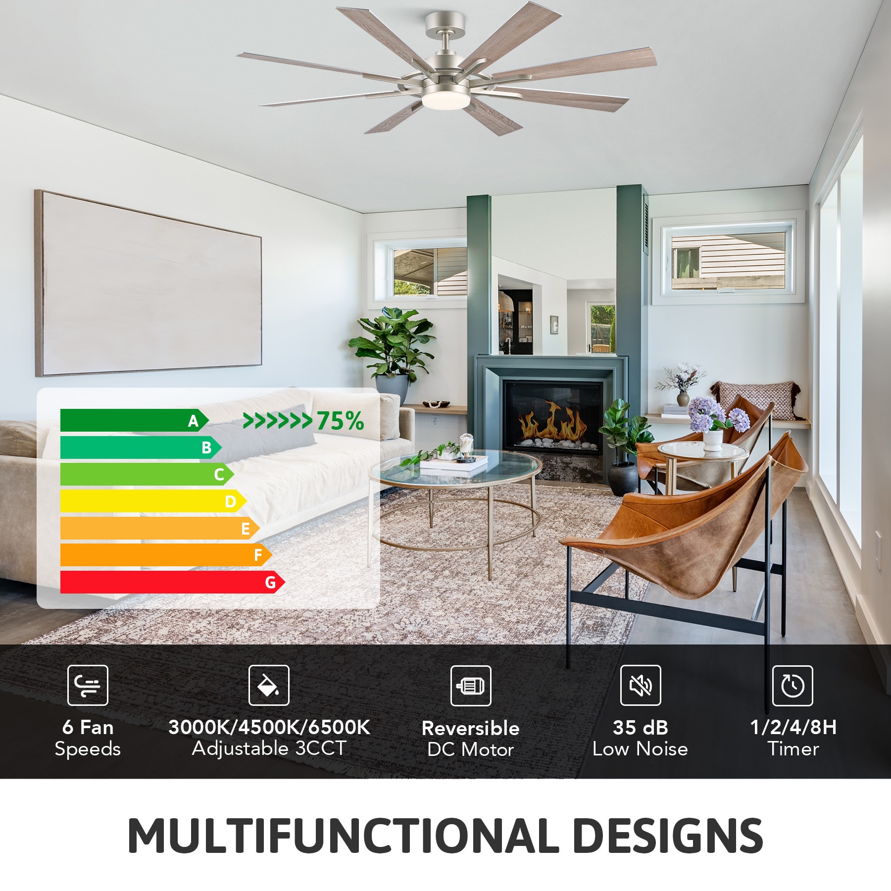 CO-Z CFN-1360-NI Ceiling-Fans - View #3