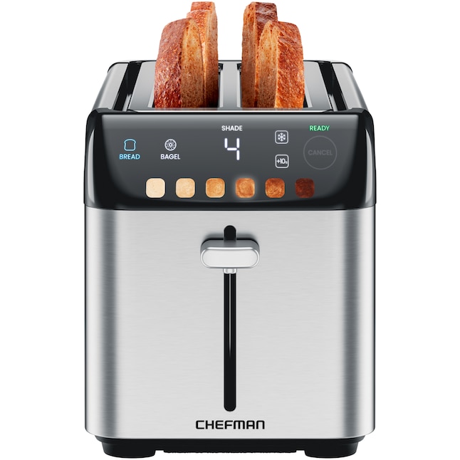Chefman 4-Slice Stainless Steel 1500-Watt Toaster in the Toasters  department at