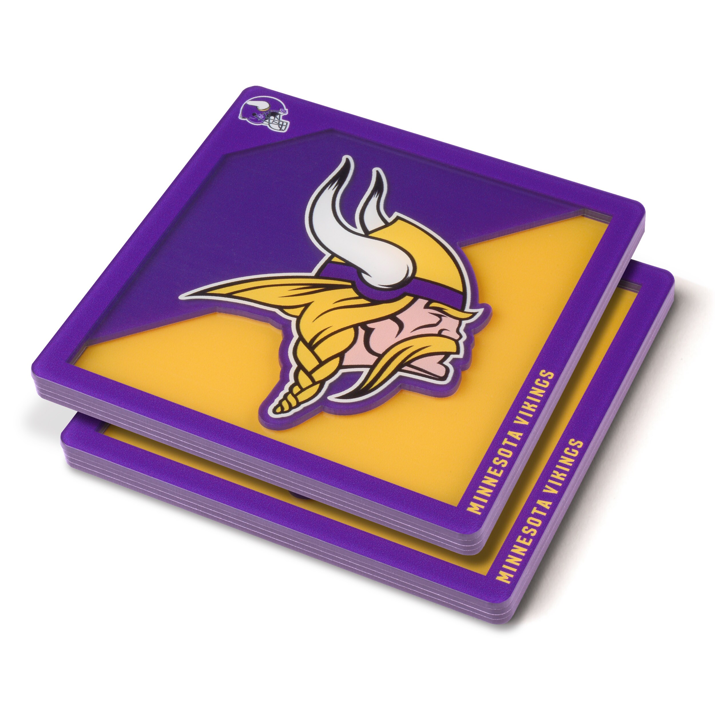 Sportula Minnesota Vikings 3D Logo Series Coasters 2-Pack Acrylic Team  Colors Bottle/Can Holder in the Drinkware Accessories department at