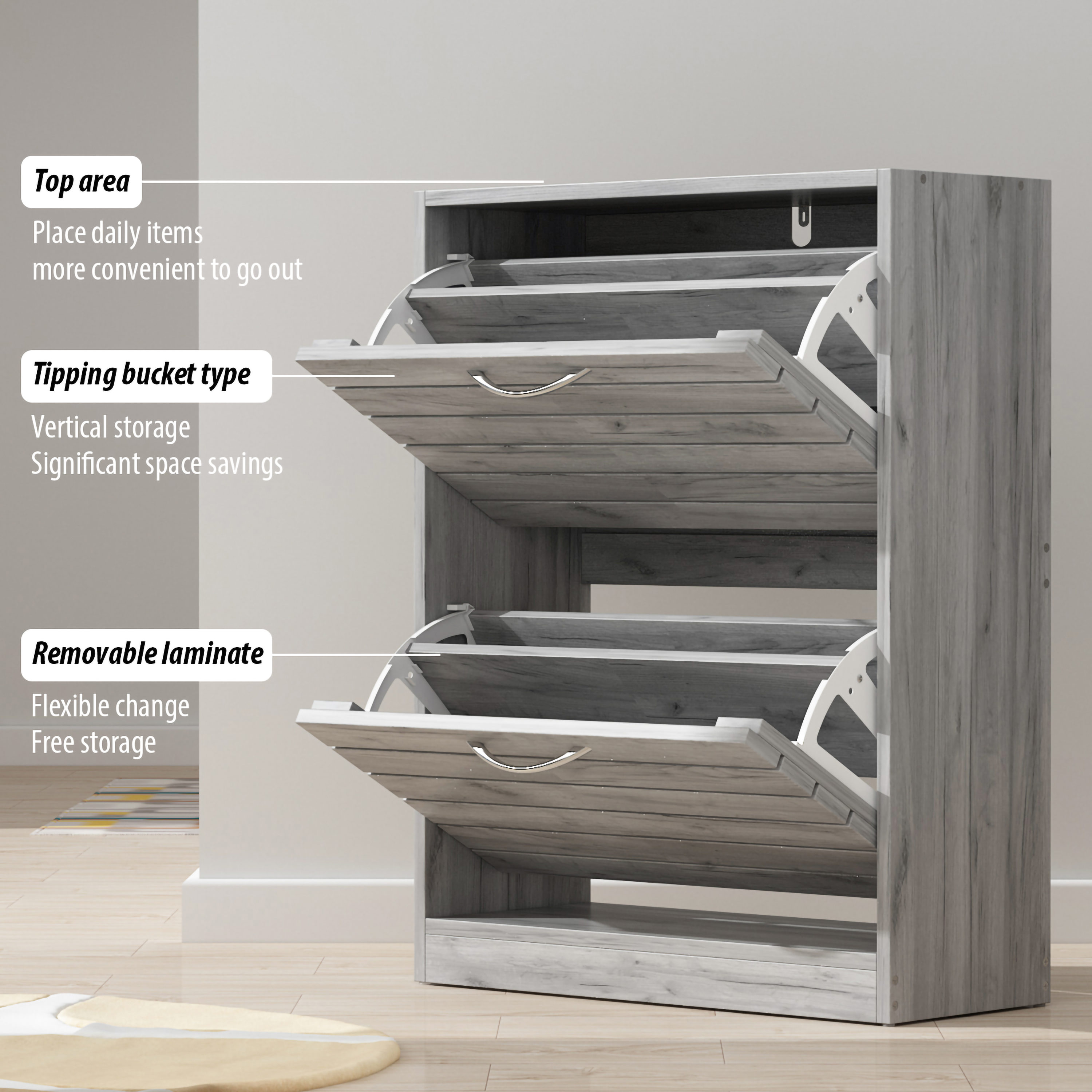 FUFU&GAGA LJY-WZ0191-02 Shoe-Racks - View #6