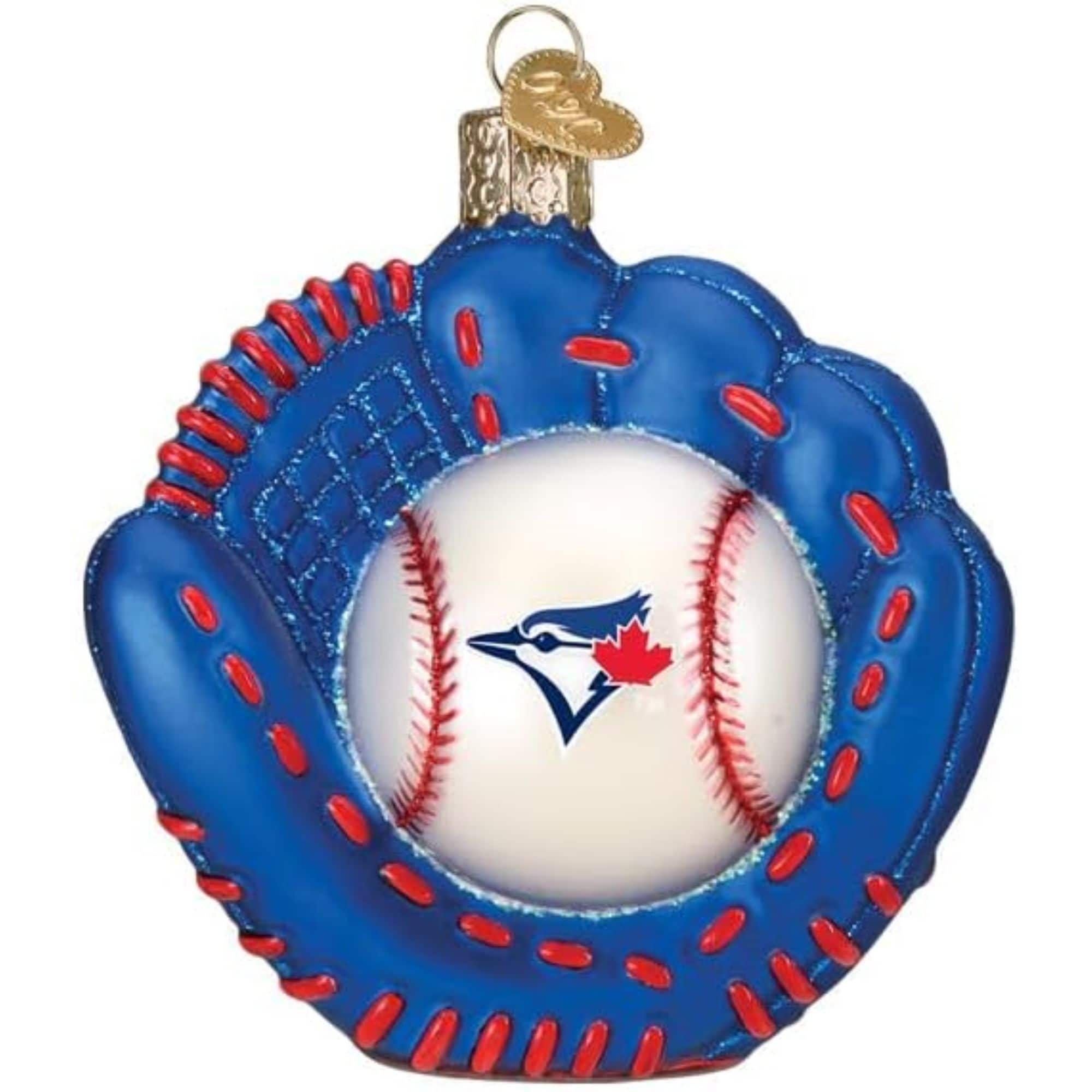 Old World Christmas 729343778277 Blown Glass Ornament for Christmas Tree - Toronto Blue Jays Baseball Mitt