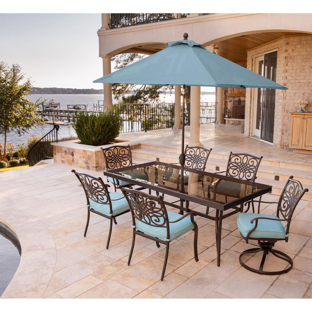 Hanover TRADDN7PCSW2G-SU-B Patio-Dining-Sets - View #11