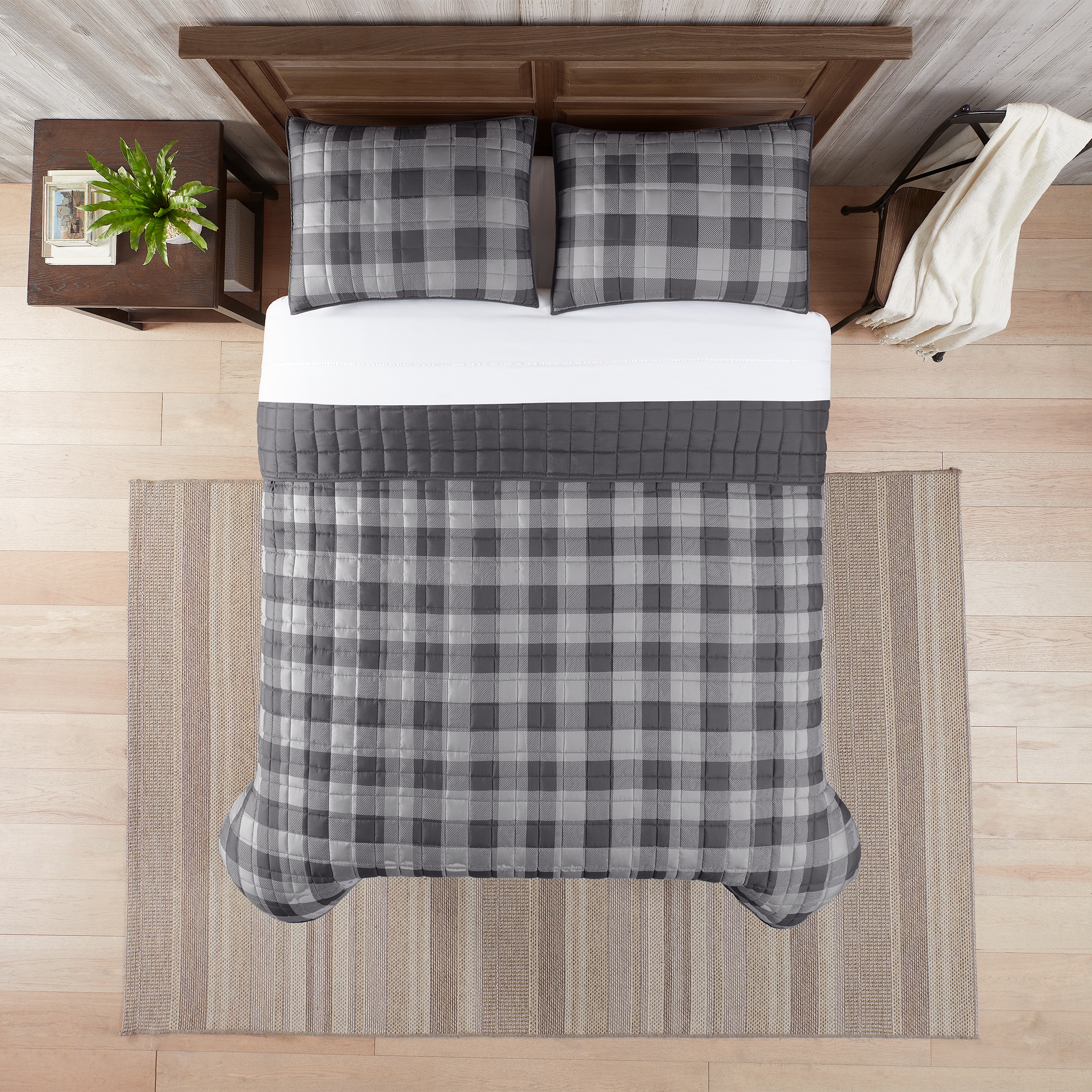 Serta 2-Piece Twin/Twin Xl Quilt Set in Grey