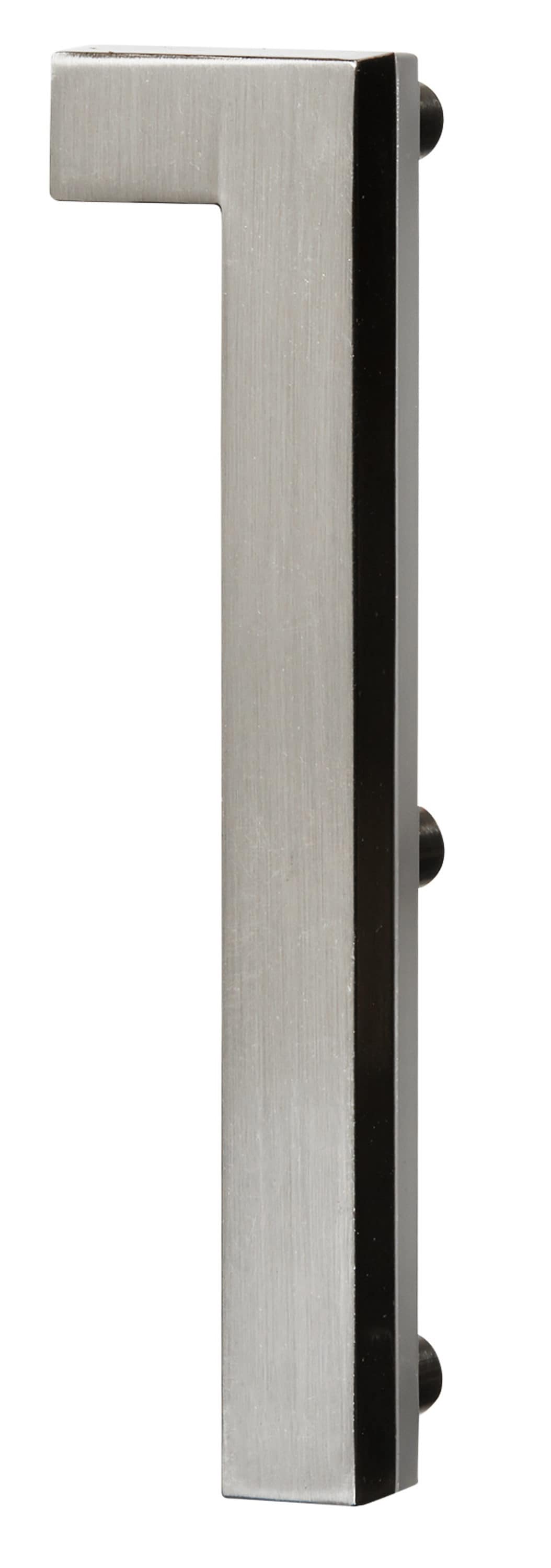 PRO-DF AL66001 LED Backlit House Number 5-in Satin Nickel Number 1