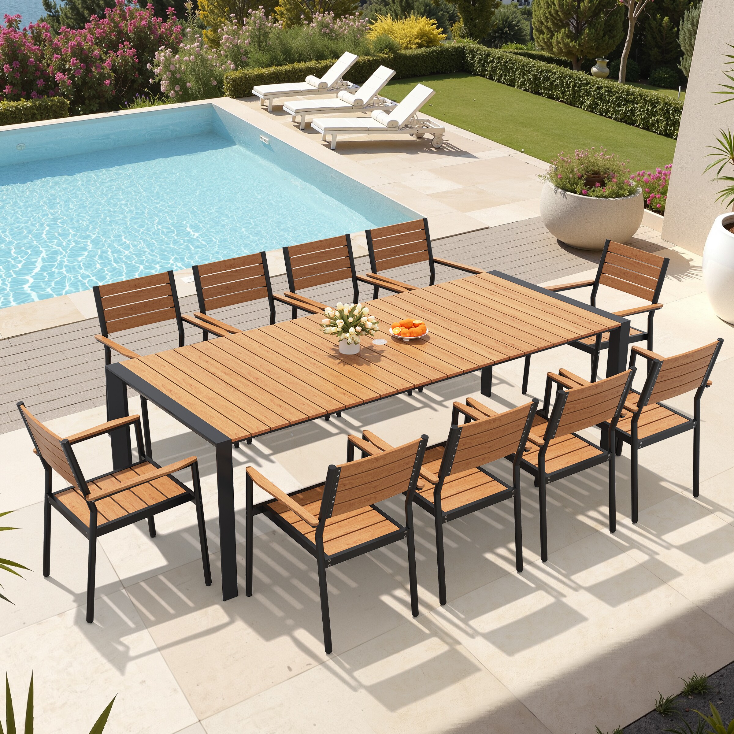 Crestlive Products CL-TD6238BRN240-11 Patio-Dining-Sets - View #2