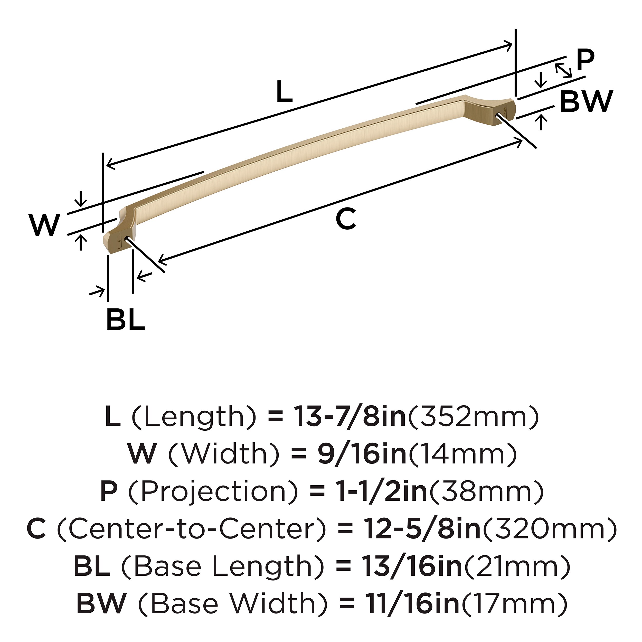 Amerock BP36714BBZ Cabinet-Pulls - View #4