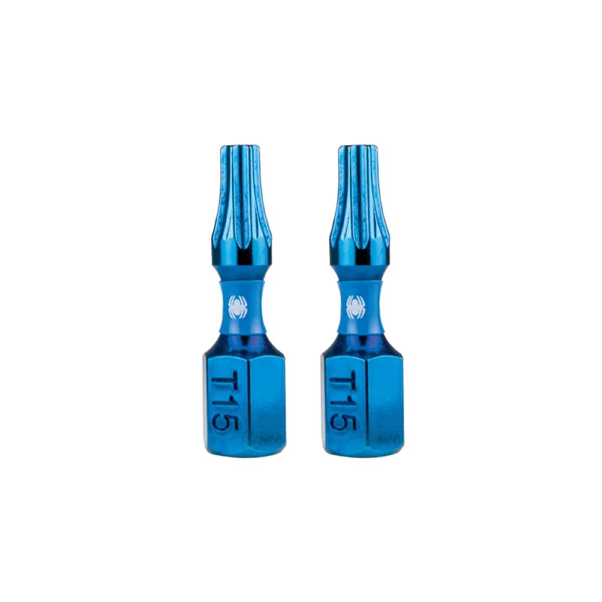 Spyder 19040 Mach-Blue T15 1/4-in x 1-in Torx Impact Driver Bit 2 -Piece