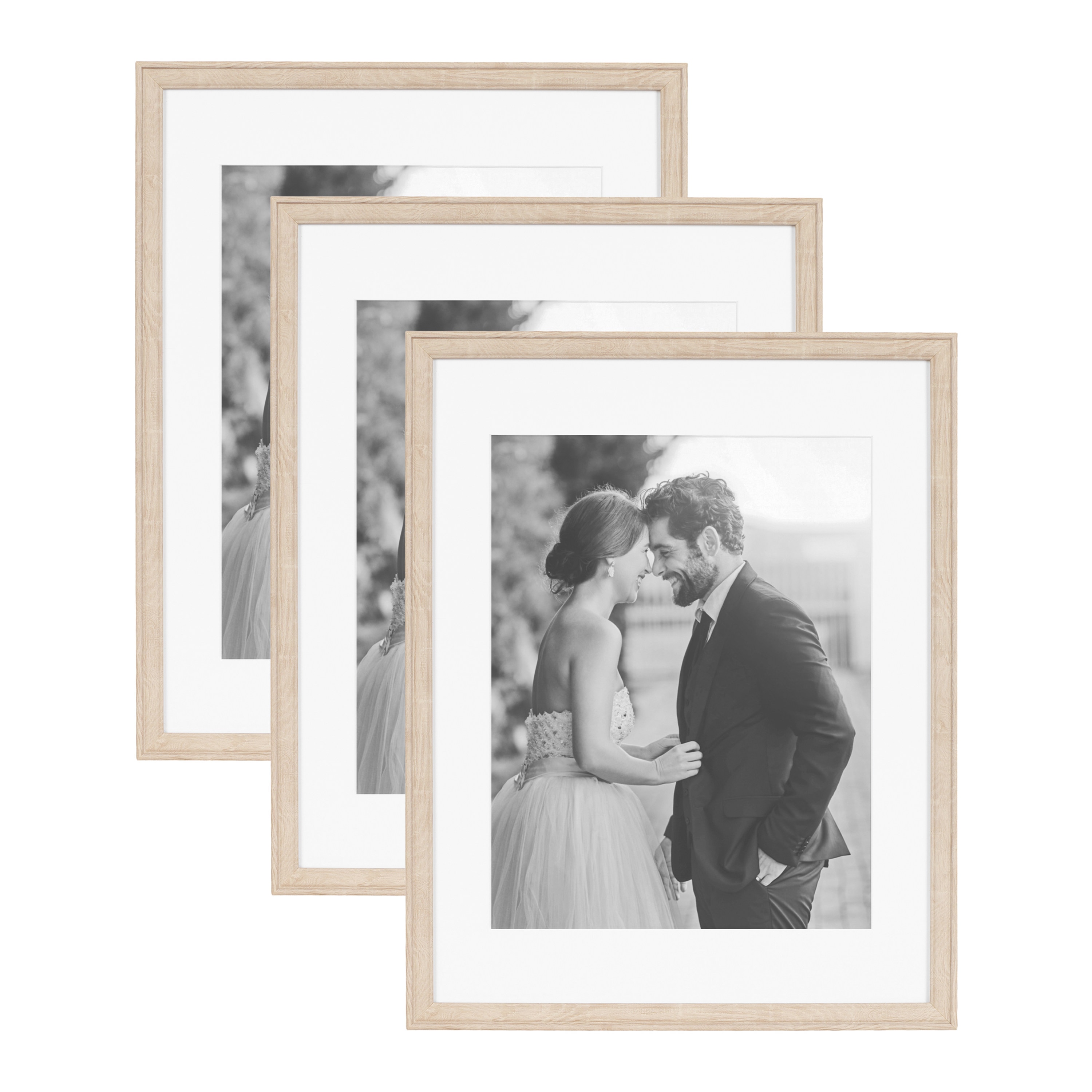 Kate and Laurel 228306 Natural Plastic ( 11-in x 14-in ) Picture frame