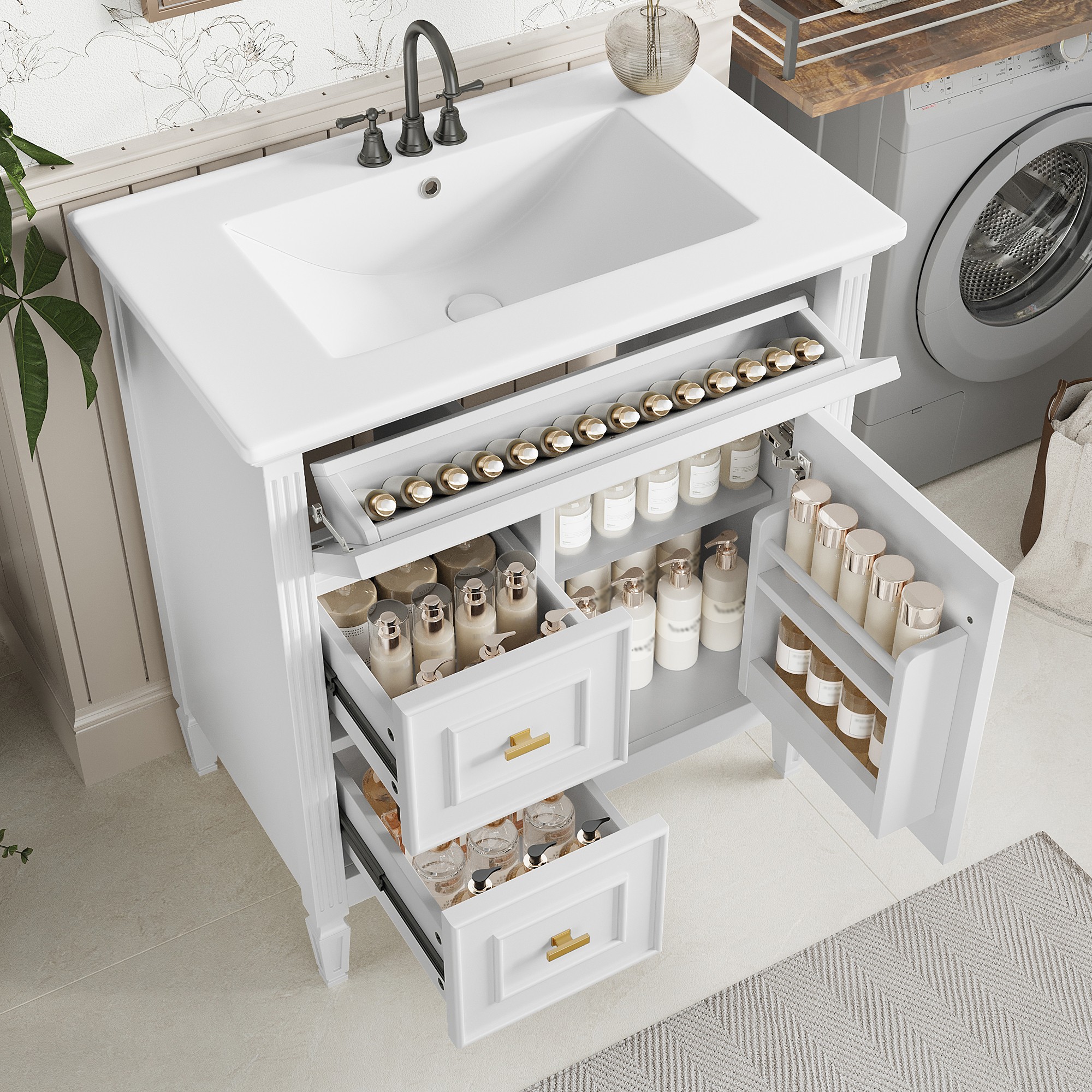Dimakai DI-BY2601K3P Bath-Vanity-Combo - View #2
