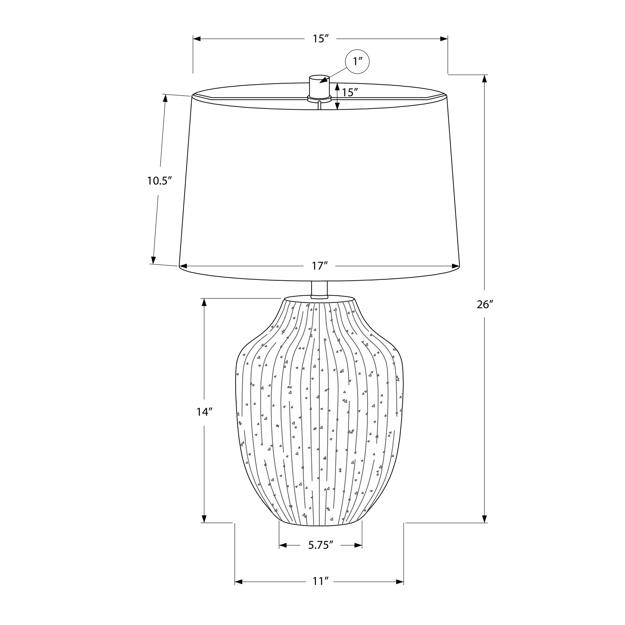 HyperDrop Cart W-B2710P220135 Table-Lamps - View #3