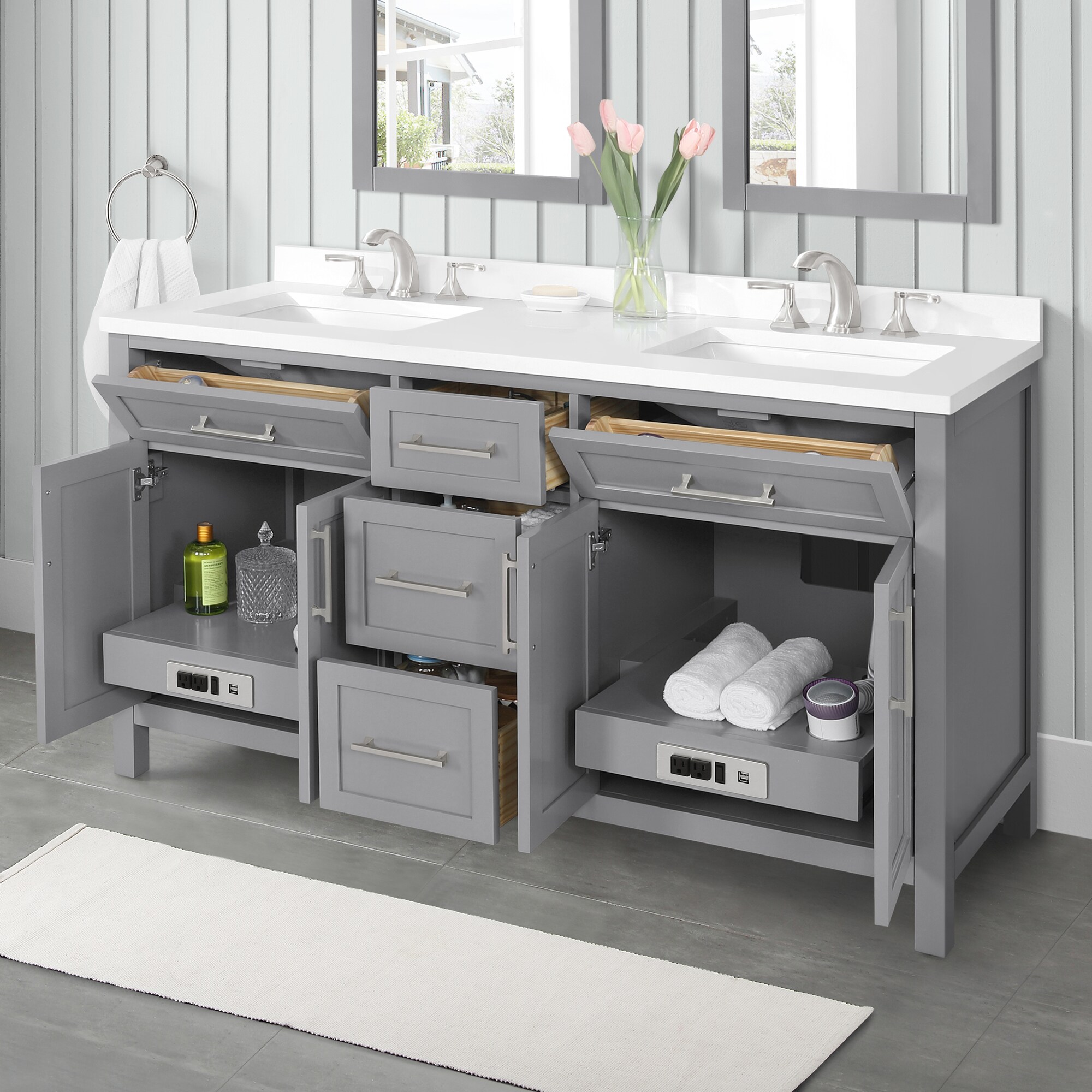 allen + roth BRINKHAVEN-60AG Bath-Vanity-Combo - View #5
