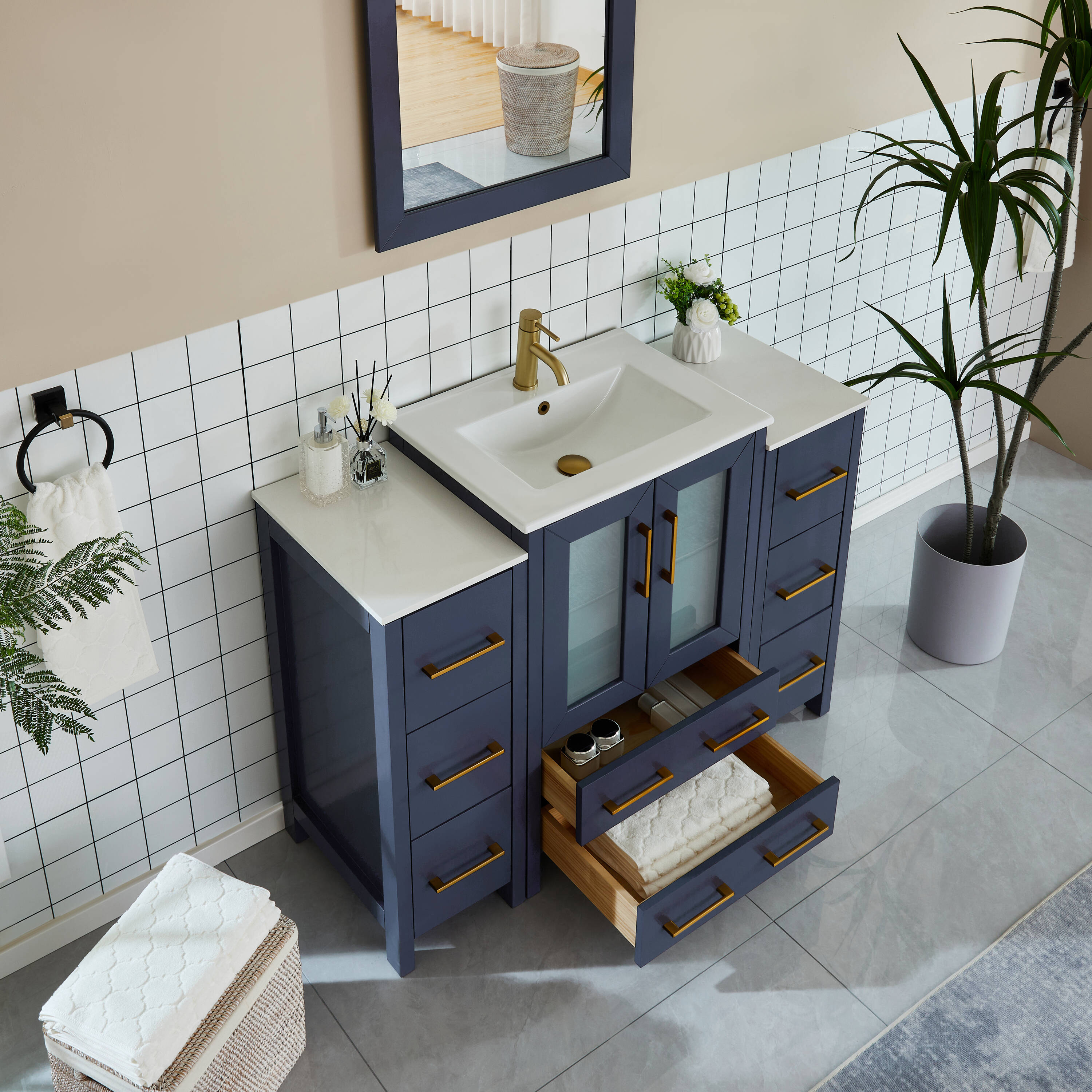 Vanity Art VA3024-48B Bath-Vanity-Combo - View #4