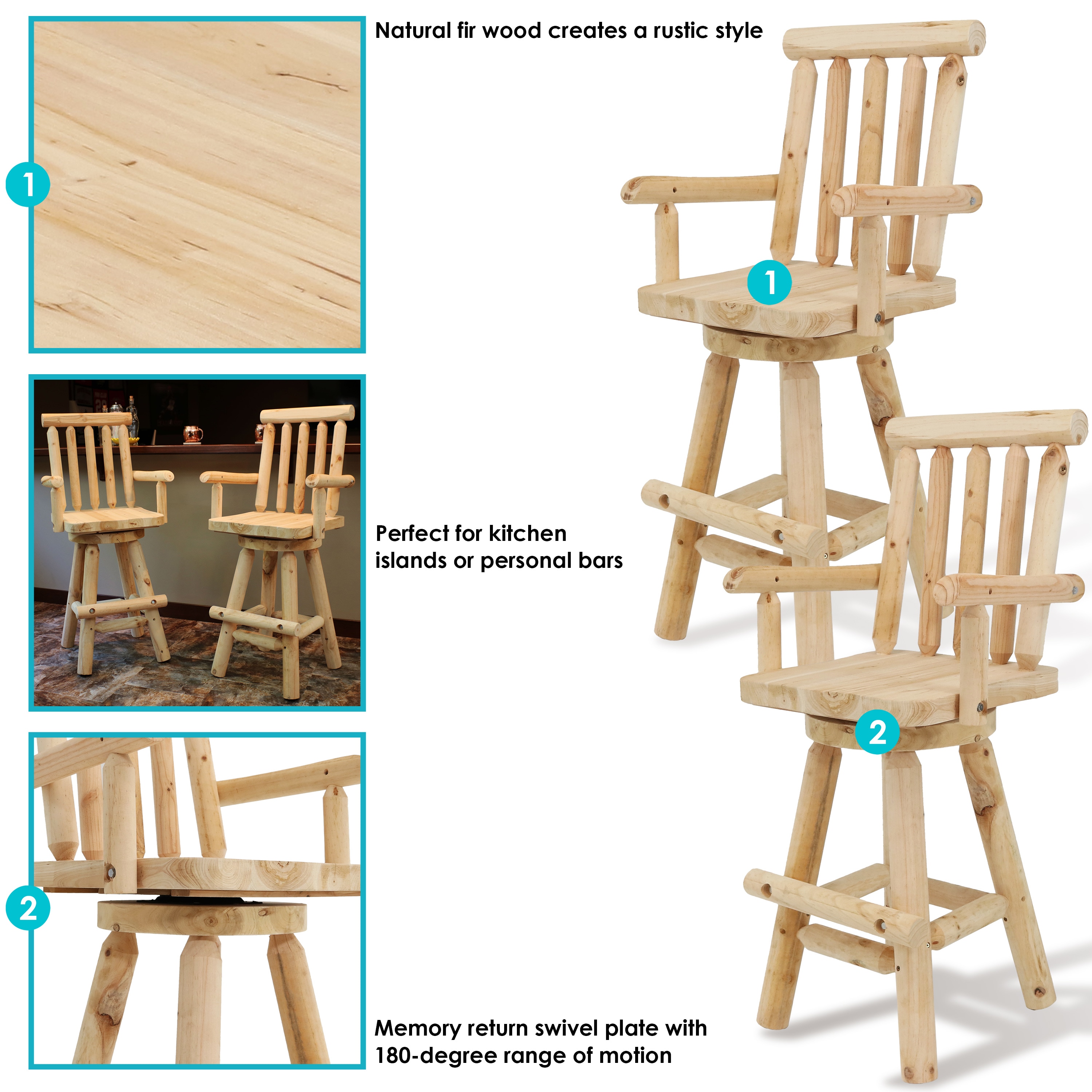 Sunnydaze Decor DSL-650-2PK stools - View #10