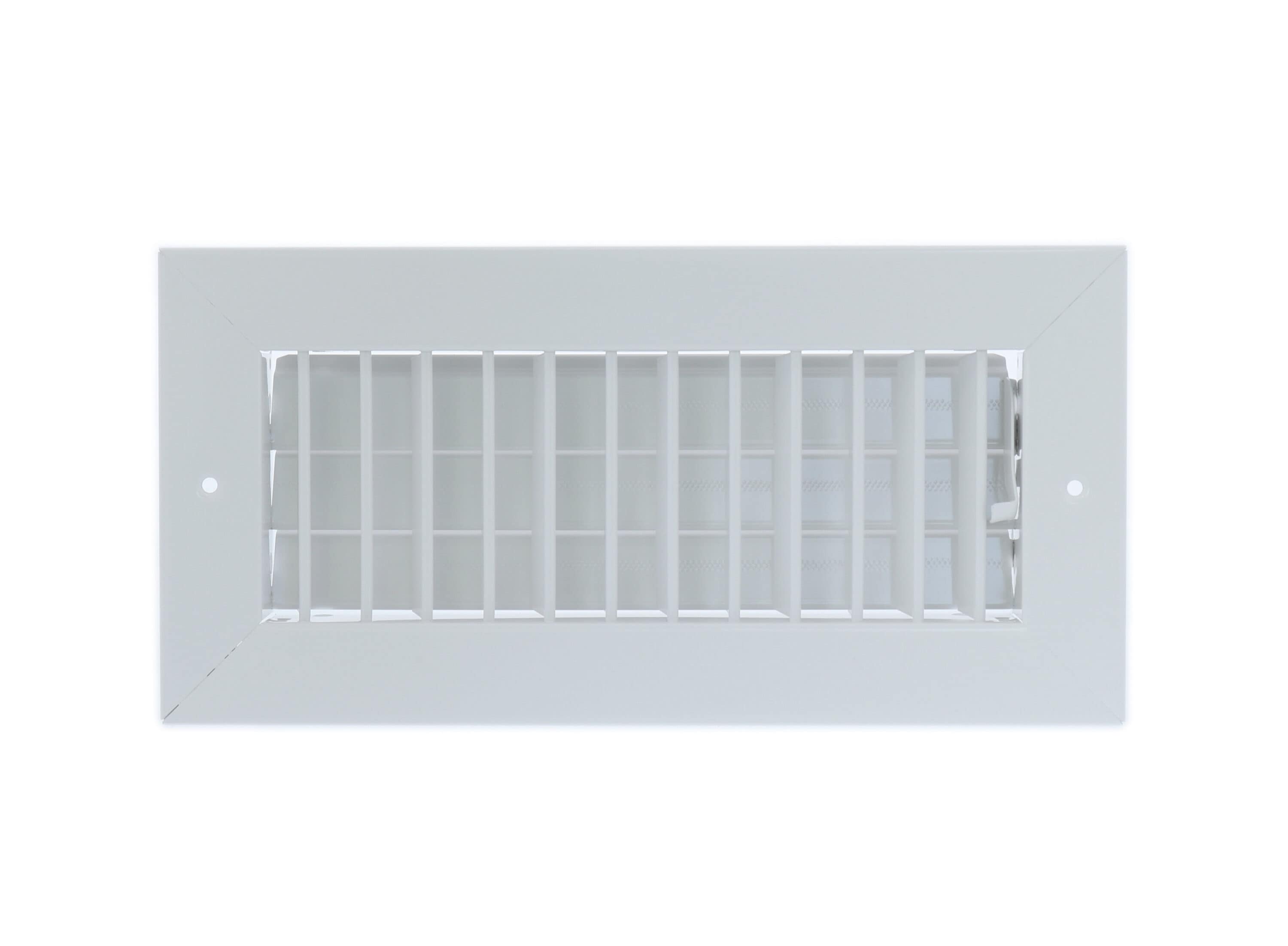 Hart & Cooley 075009 10-in x 10-in 1-way Steel White Sidewall/Ceiling Register