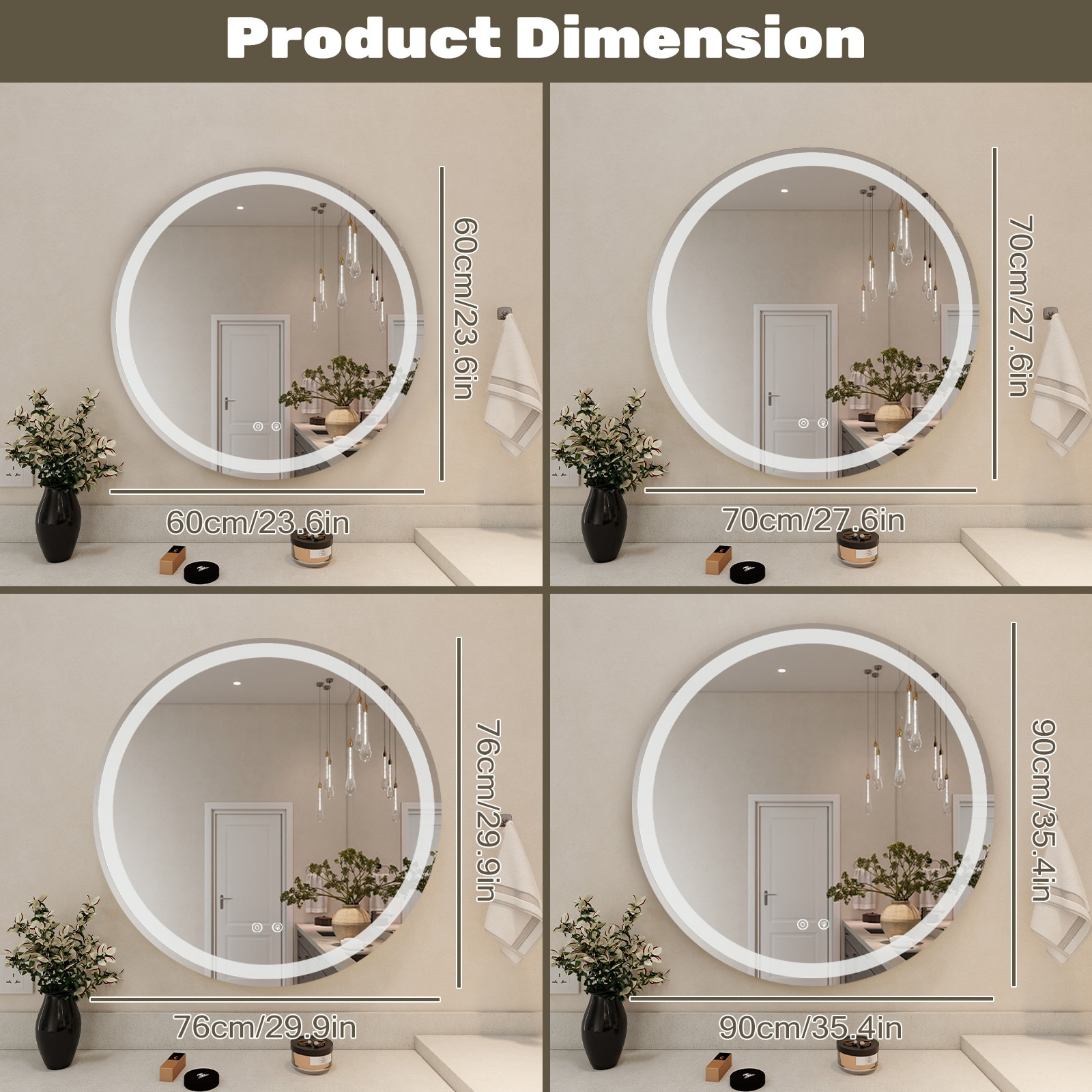 OOU HJ034249 Framed-Bath-Mirrors - View #4